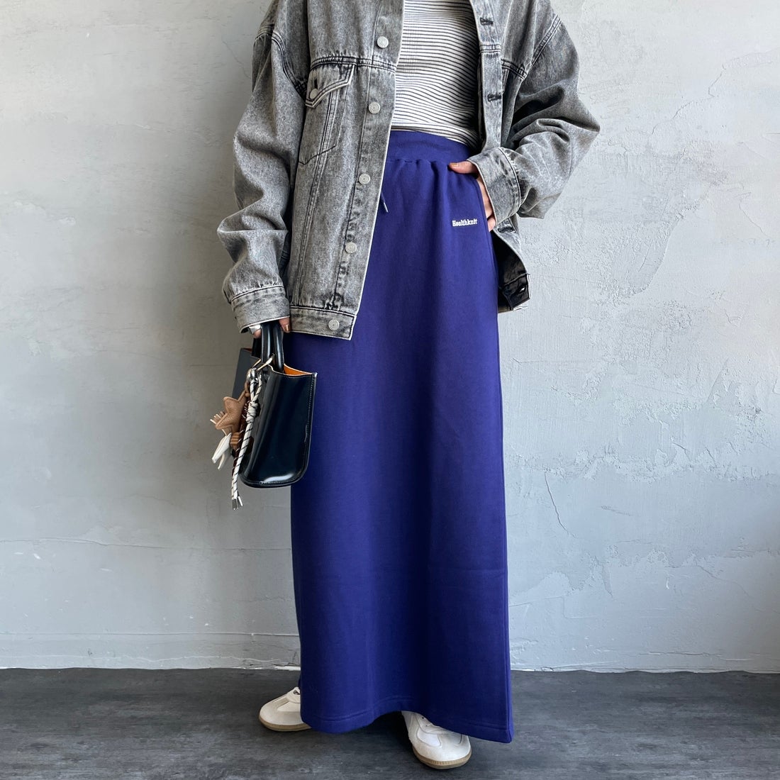 Chilli Beans. Hi tour スウェット ネイビー Health knit [ヘルスニット] クラシックスウェット ナローロング