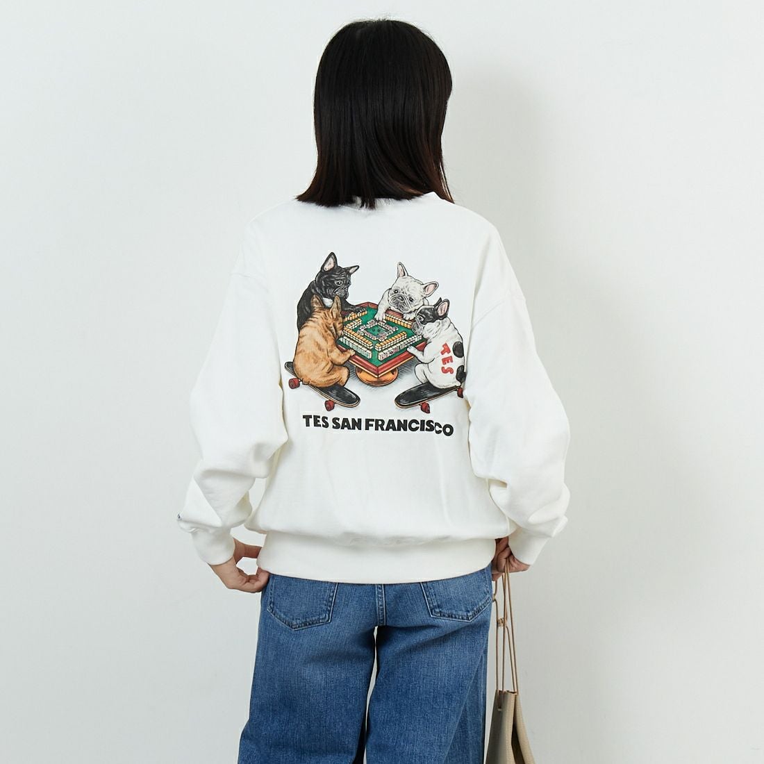 07 WHITE&&モデル身長：162cm 着用サイズ：S&&