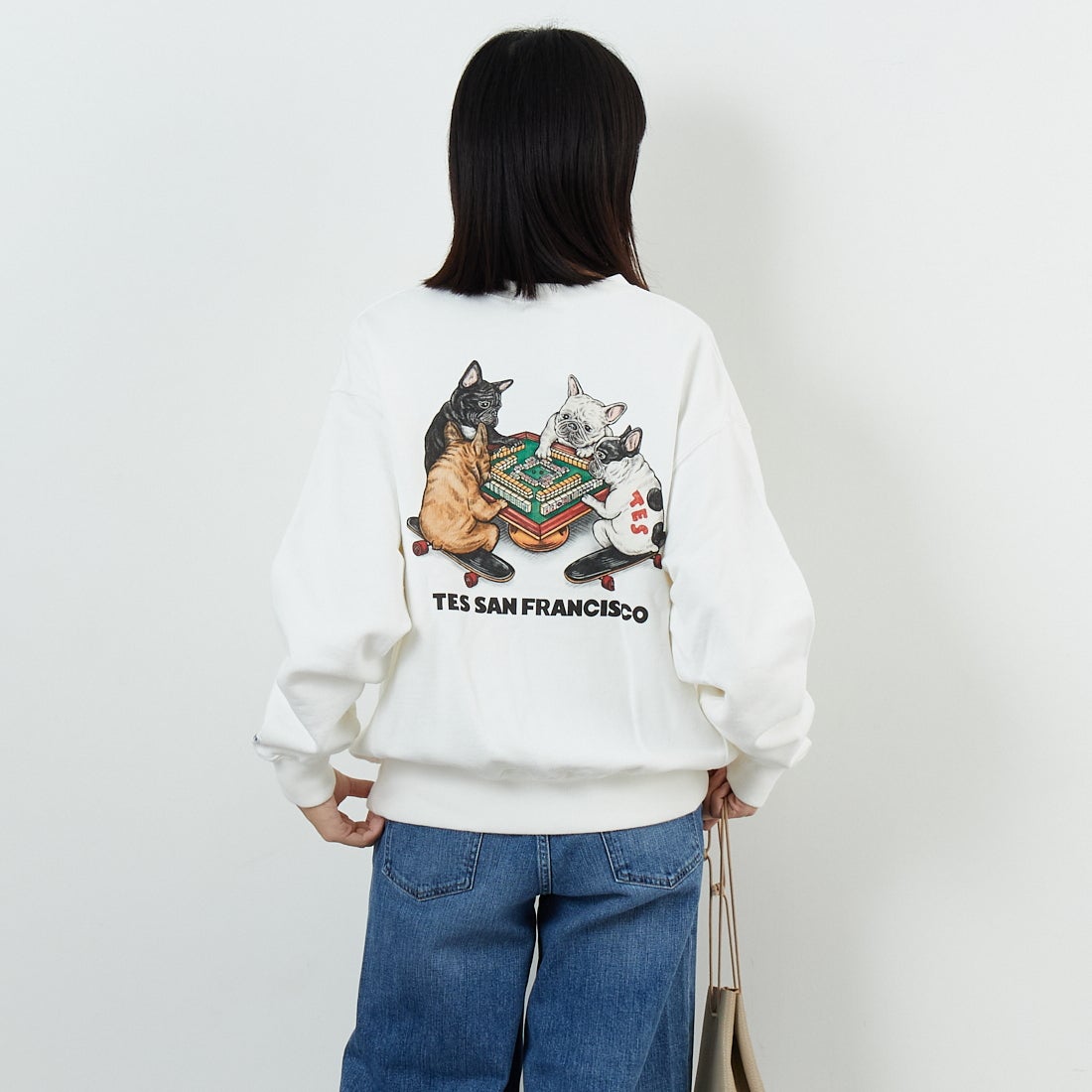 07 WHITE&&モデル身長：162cm 着用サイズ：S&&