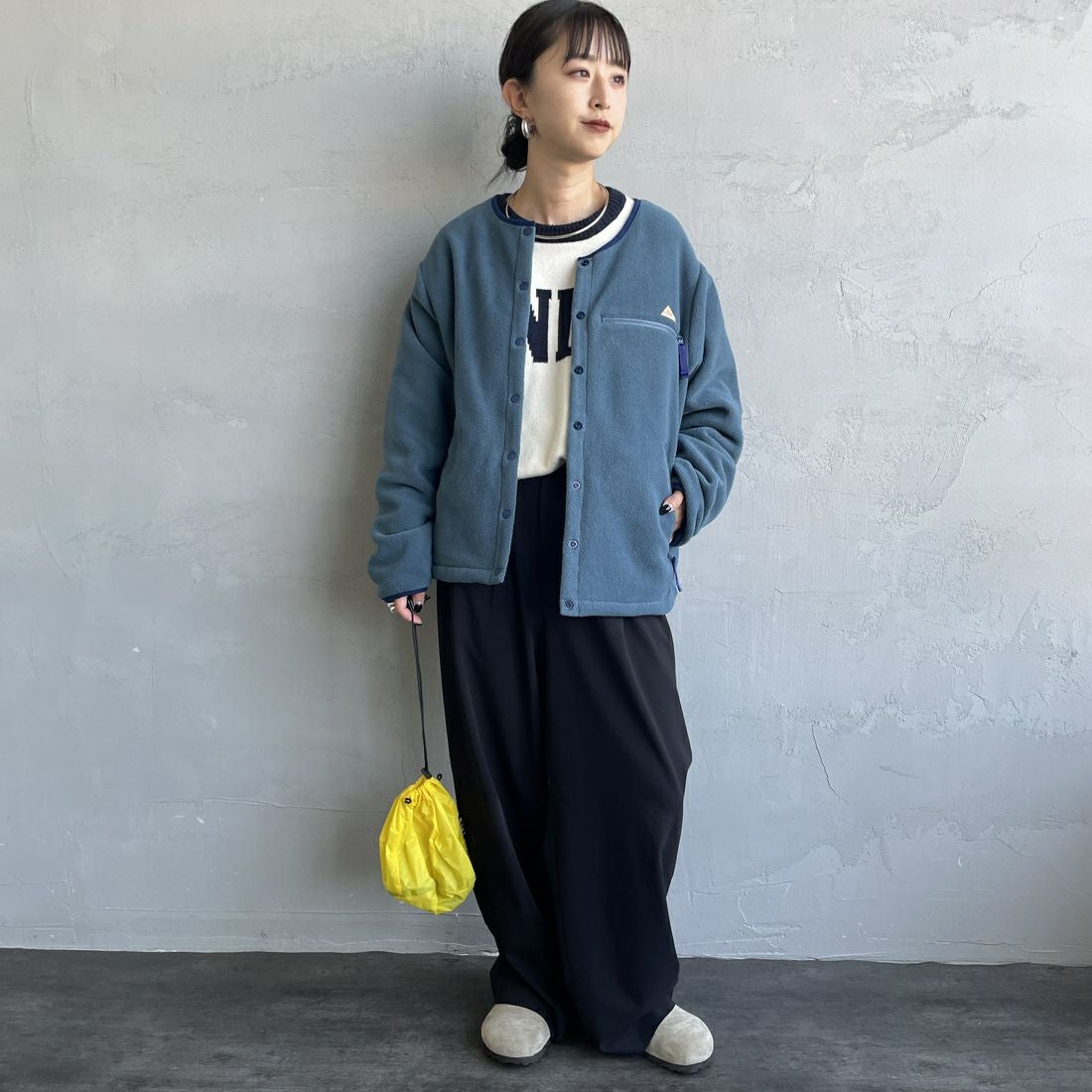 KELTY [ケルティ] 別注 クルーネック フリースカーディガン