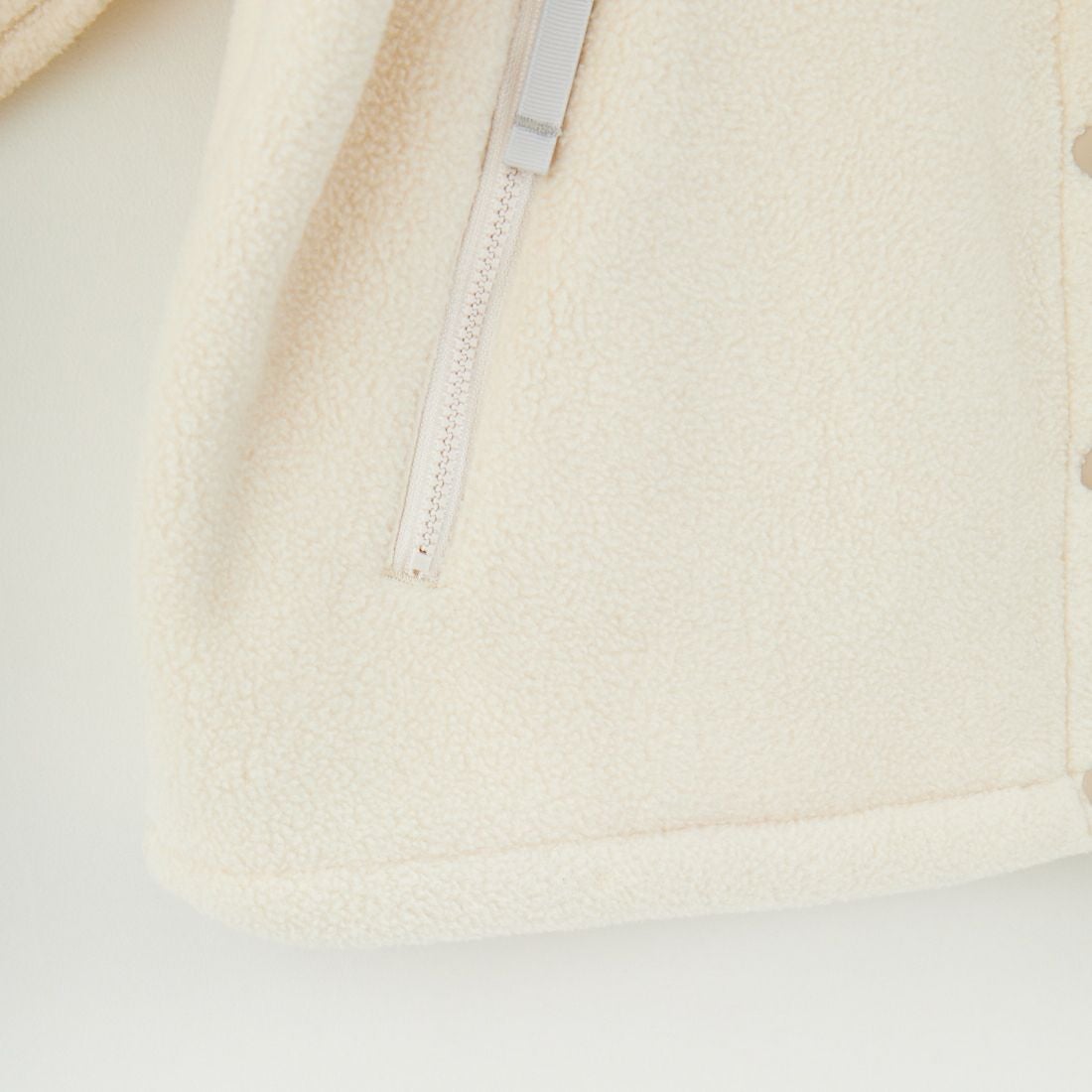 KELTY [ケルティ] 別注 クルーネック フリースカーディガン [KE254W30IN01-JF] IVORY