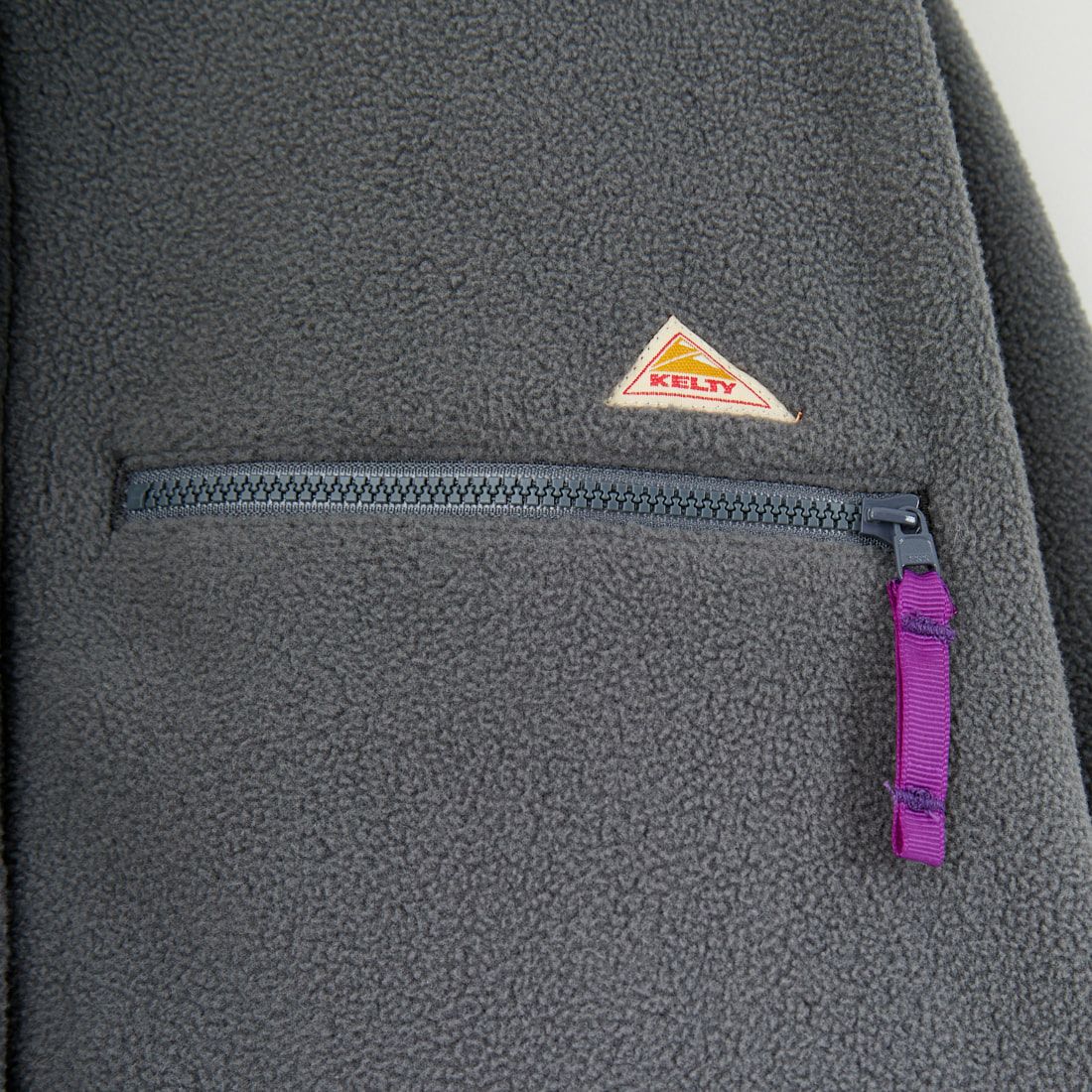 KELTY [ケルティ] 別注 クルーネック フリースカーディガン [KE254W30IN01-JF] CHARCOAL