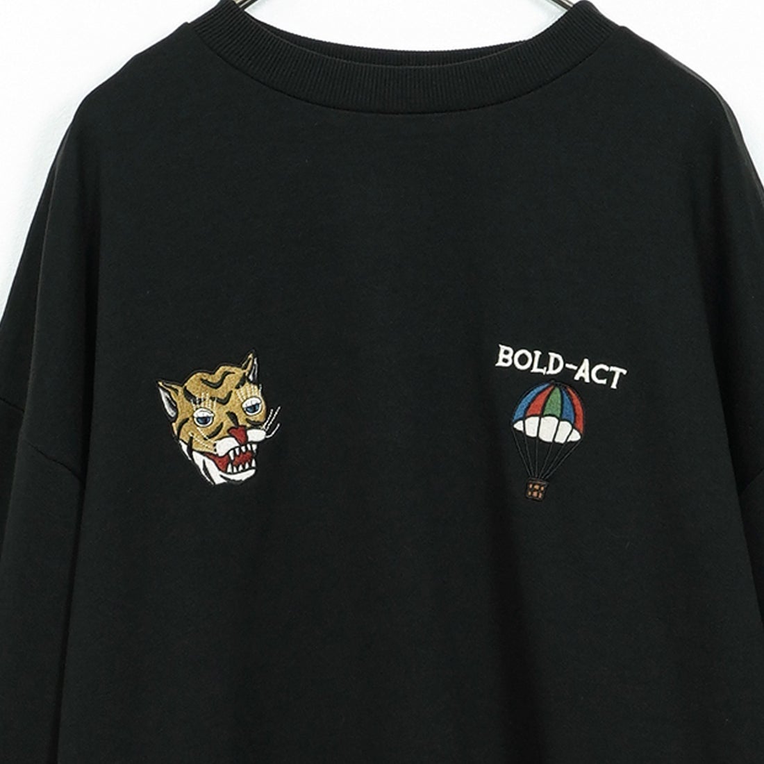 33Degrees [サーティスリーディグリーズ] 刺繍クルーネックスウェット [TDR-254-062] ﾊﾟﾗ ﾄﾗ 80A