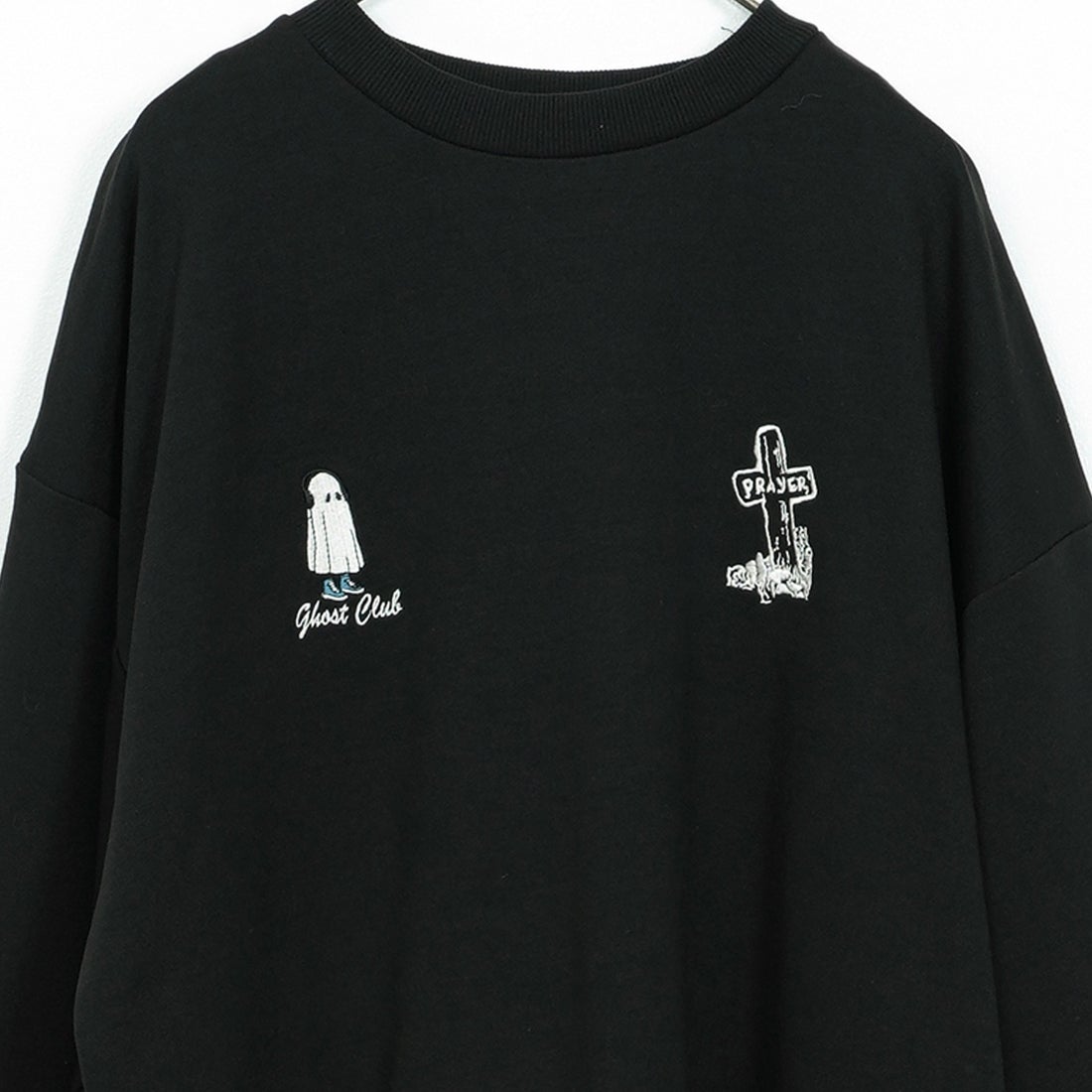 33Degrees [サーティスリーディグリーズ] 刺繍クルーネックスウェット [TDR-254-062] ｺﾞｰｽﾄ 81B