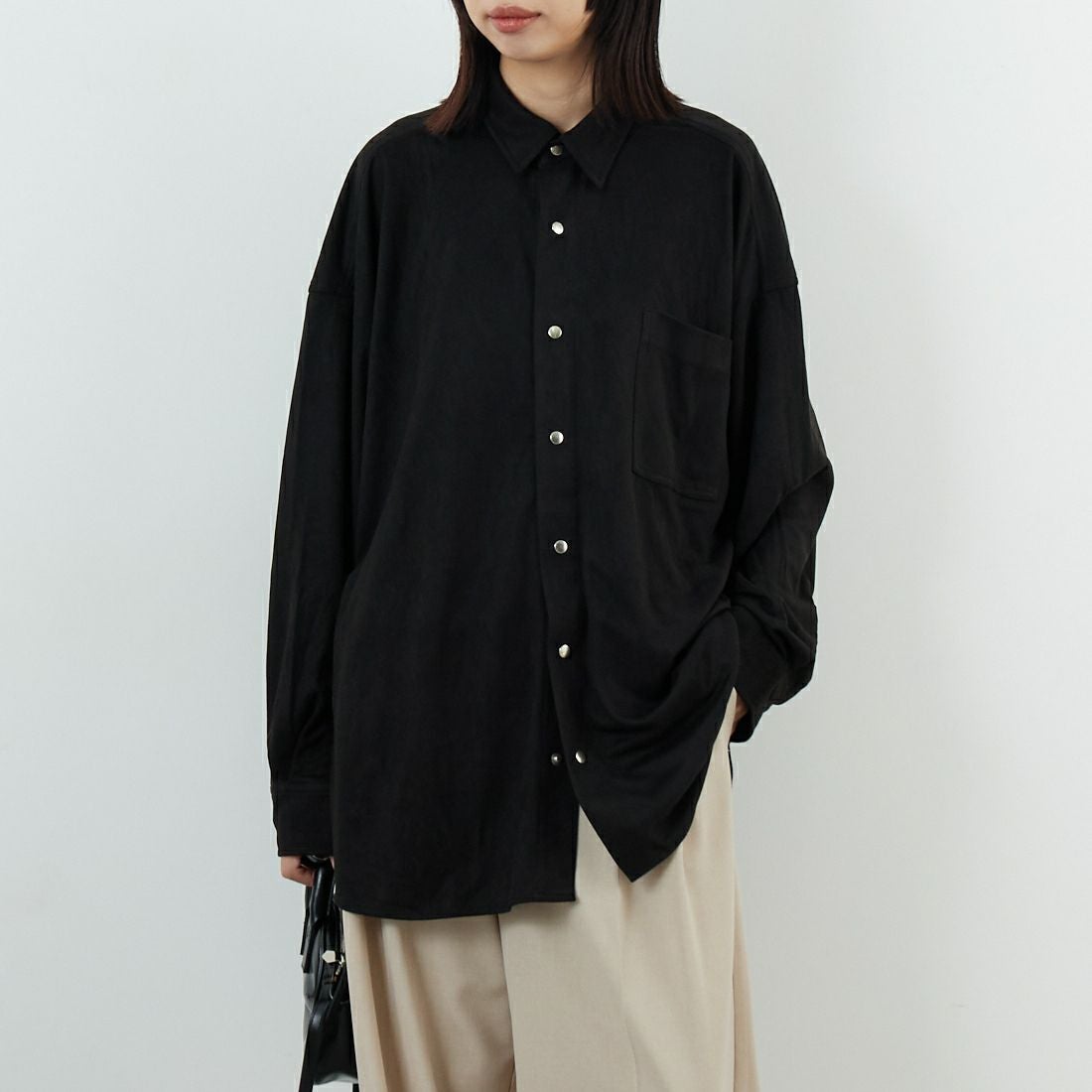 BLACK&&モデル身長：162cm 着用サイズ：F&&