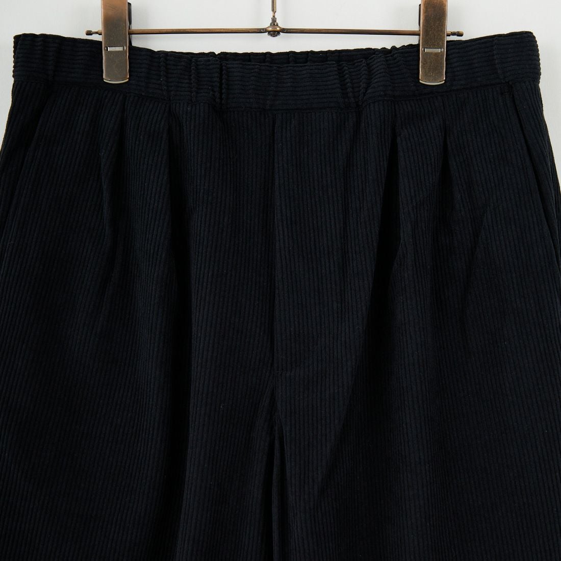 Noir Fabrik [ヌワールファブリック] トリコットコーディロイ ワイドタックイージーパンツ [NF-254-037] 61 BLK