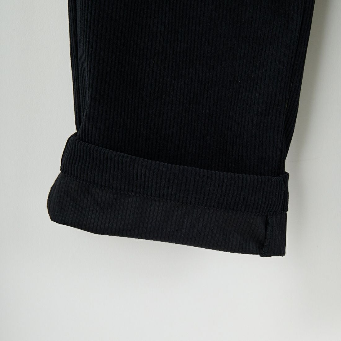 Noir Fabrik [ヌワールファブリック] トリコットコーディロイ ワイドタックイージーパンツ [NF-254-037] 61 BLK