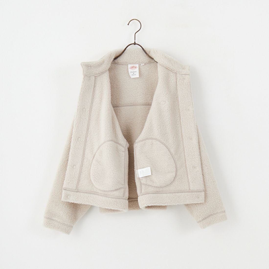 DANTON [ダントン] ダブルフェイスボア スタンドカラージャケット [DT-A0699WNN] BEIGE