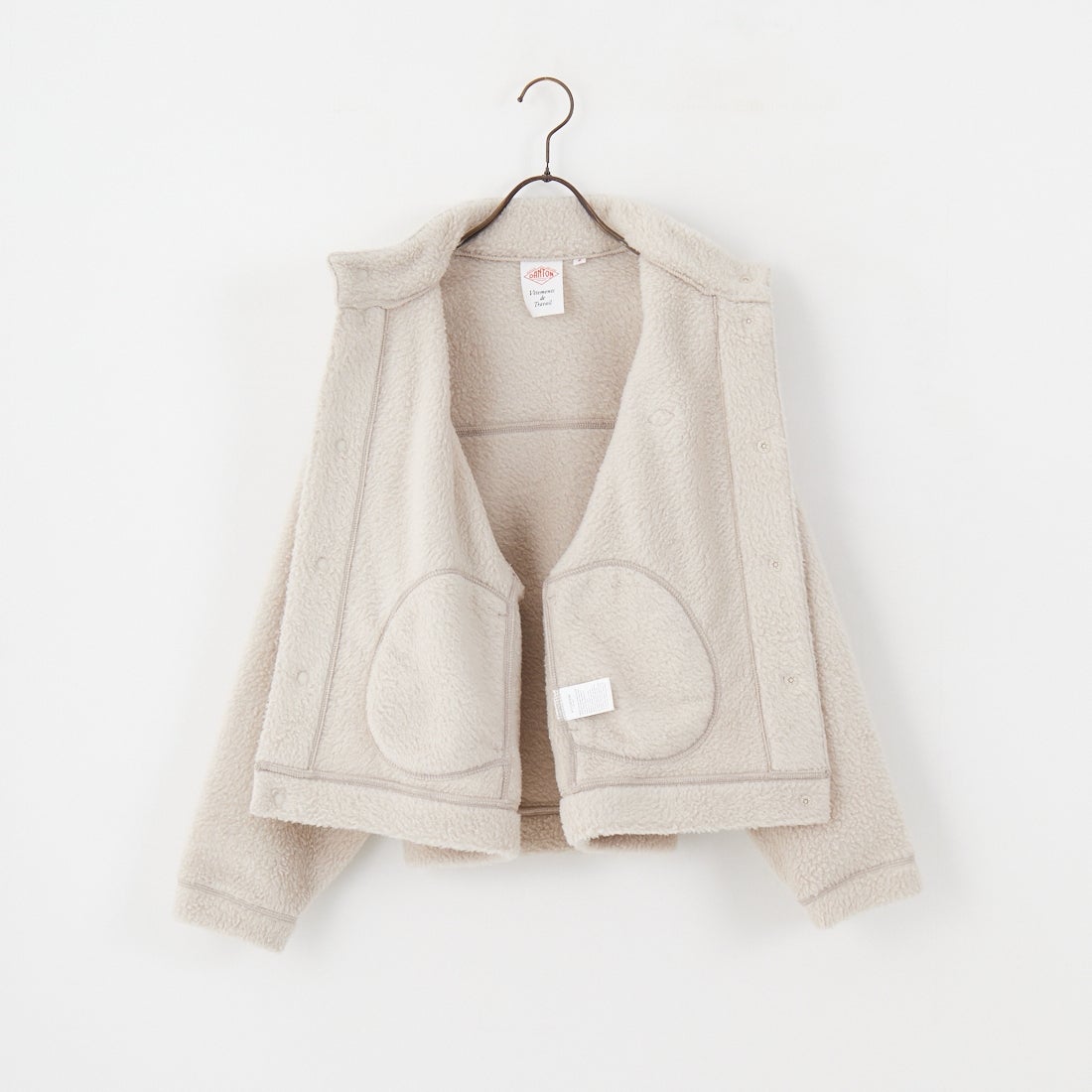 DANTON [ダントン] ダブルフェイスボア スタンドカラージャケット [DT-A0699WNN] BEIGE