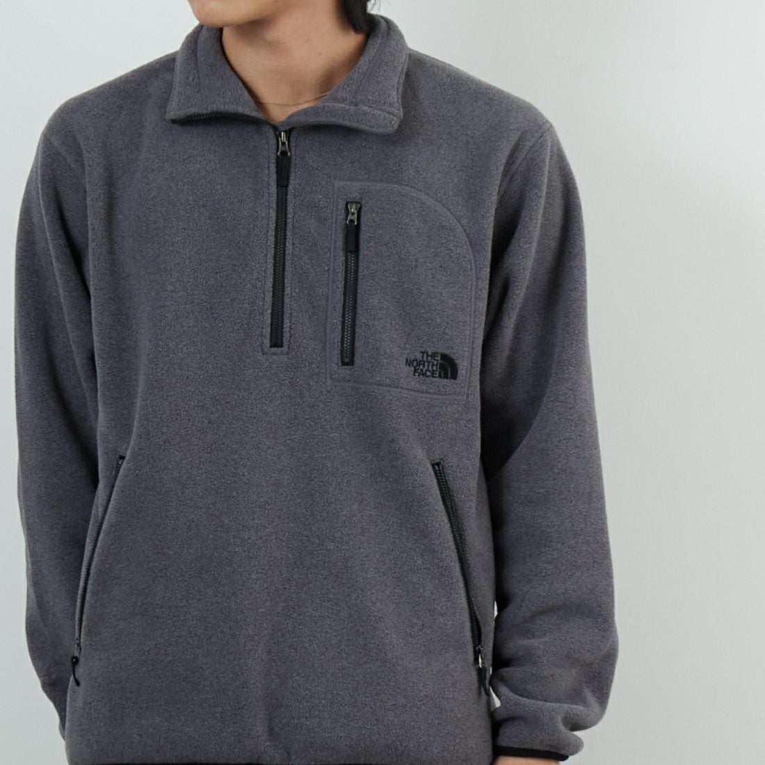 THE NORTH FACE [ザ ノースフェイス] フィールドフリースハーフジップ [NL62531] Z &&モデル身長：179cm 着用サイズ：M&&