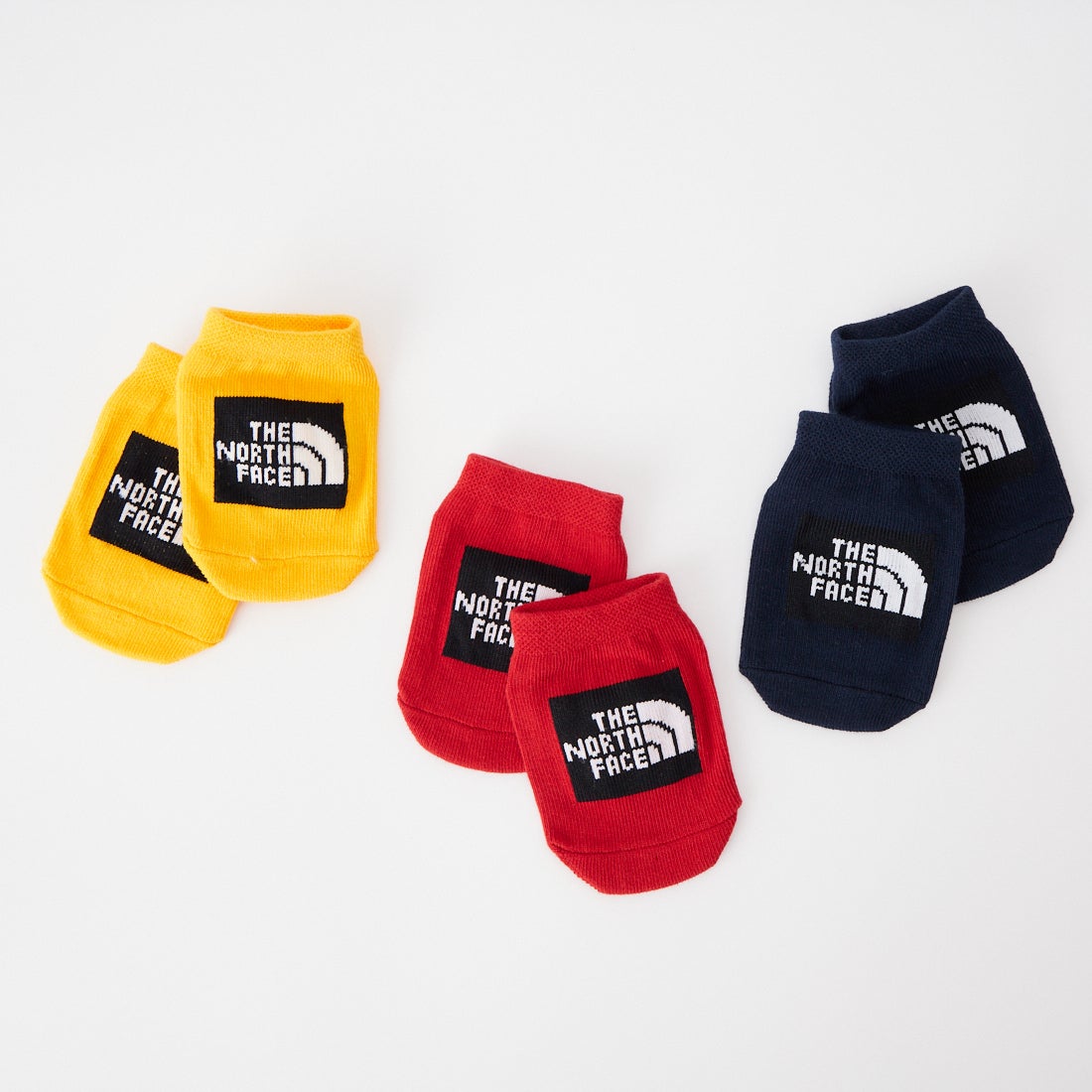 THE NORTH FACE [ザ ノースフェイス] ベビー オーガニック3Pソックス [NNB82313] YR