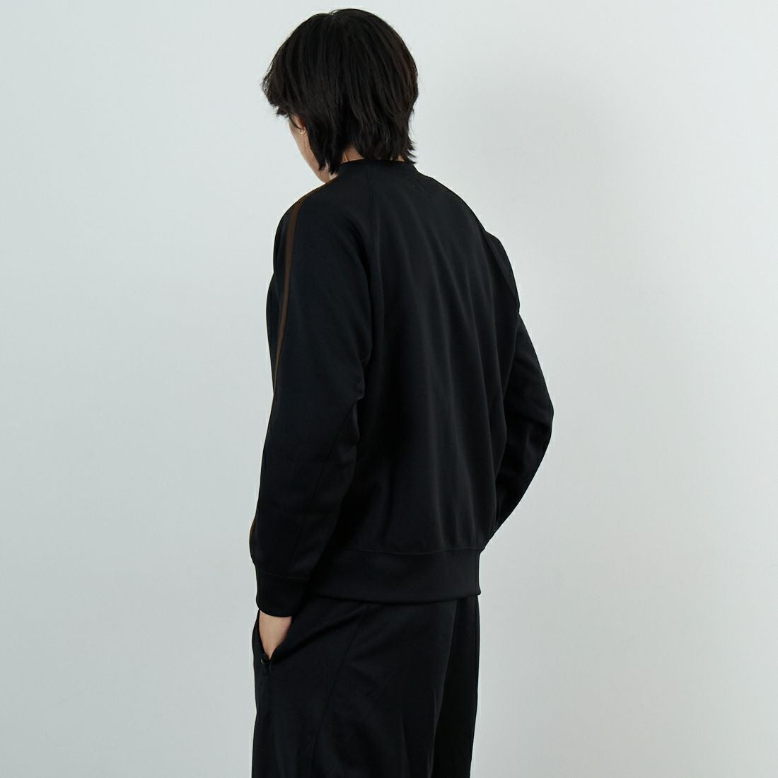 South2West8 [サウスツーウエストエイト] トレーナー クルーネックシャツ [RW635] C BLACK &&モデル身長：179cm 着用サイズ：M&&