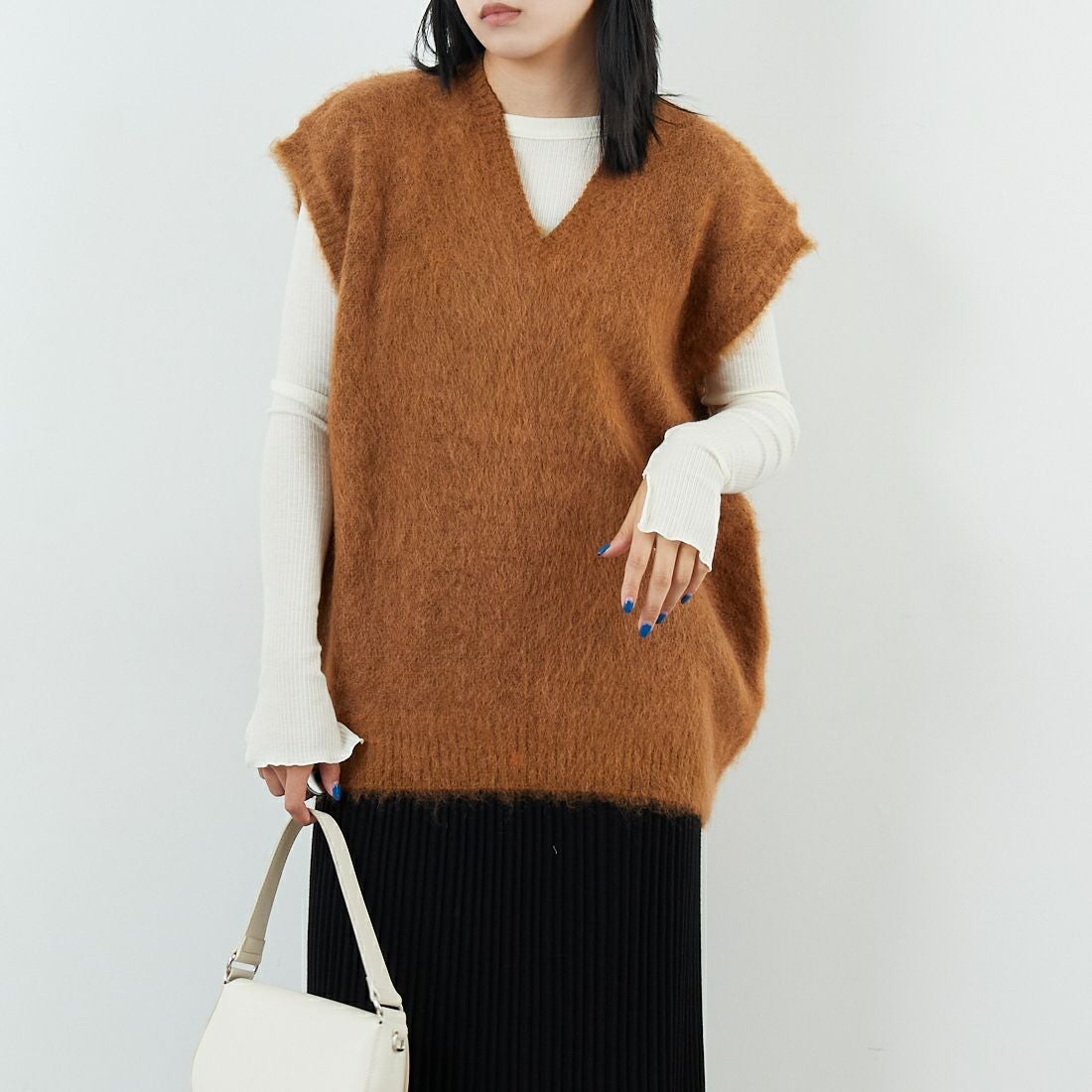 Needles [ニードルズ] モヘアニットベスト SOLID [RW359]｜ジーンズ