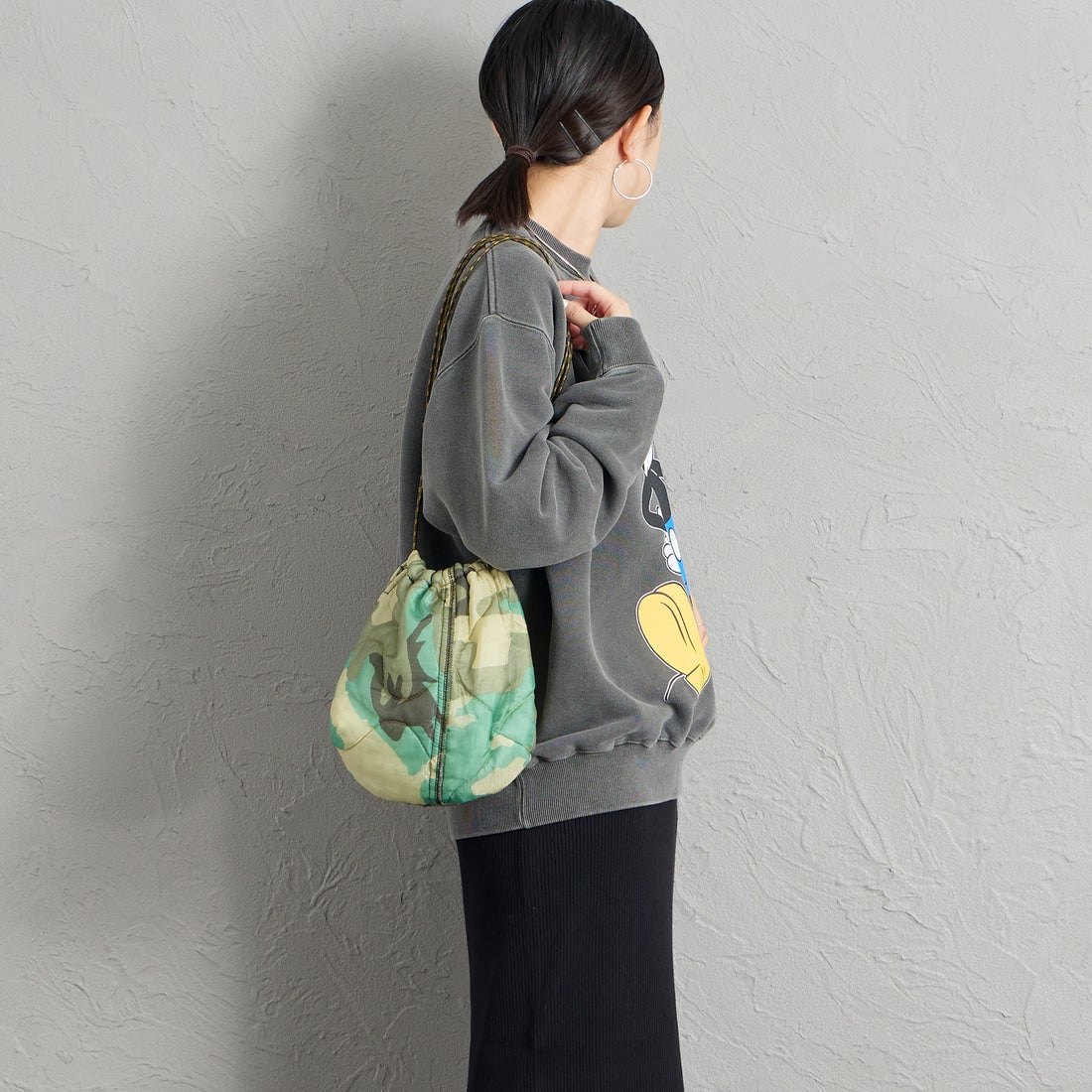 ODDMENT [オッドメント] キルティングポーチ [QUILTING-POUCH] WOODLAND