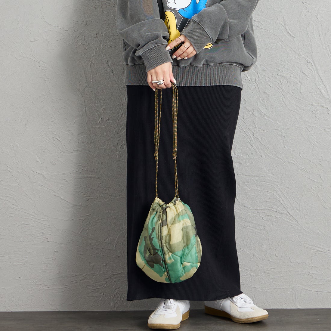 ODDMENT [オッドメント] キルティングポーチ [QUILTING-POUCH] WOODLAND