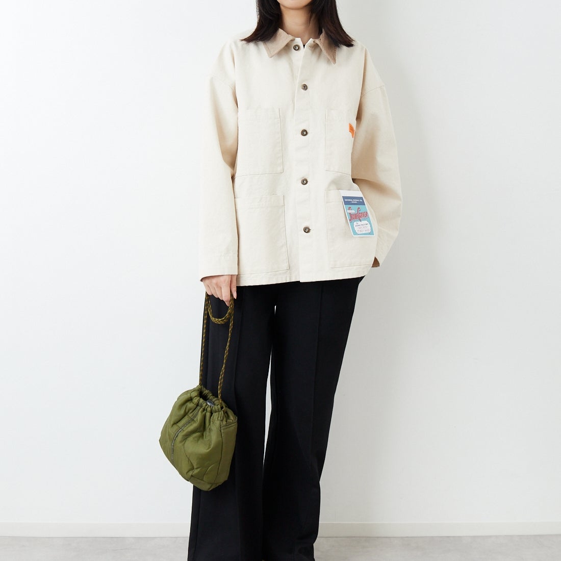 ODDMENT [オッドメント] キルティングポーチ [QUILTING-POUCH] OLIVE