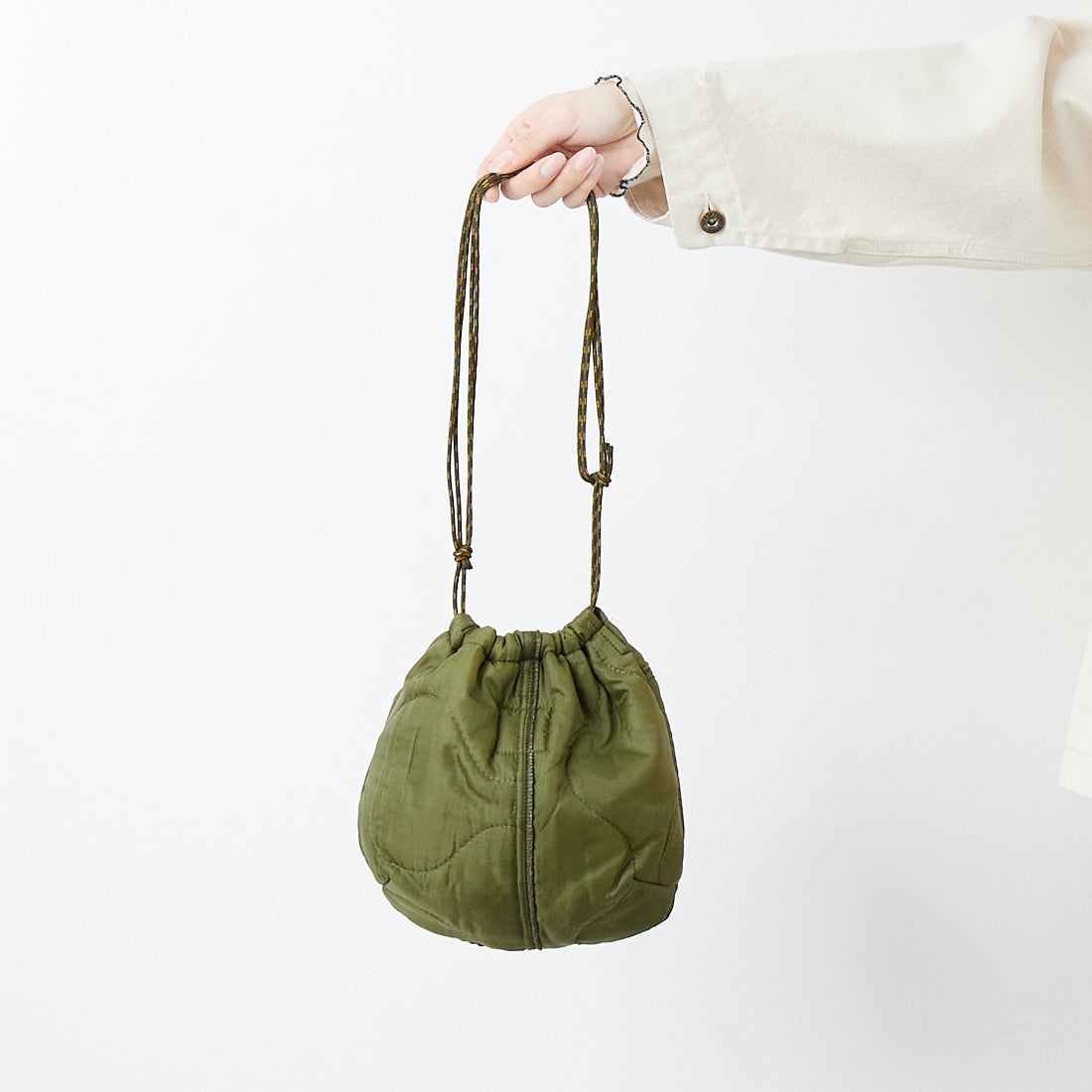 ODDMENT [オッドメント] キルティングポーチ [QUILTING-POUCH] OLIVE