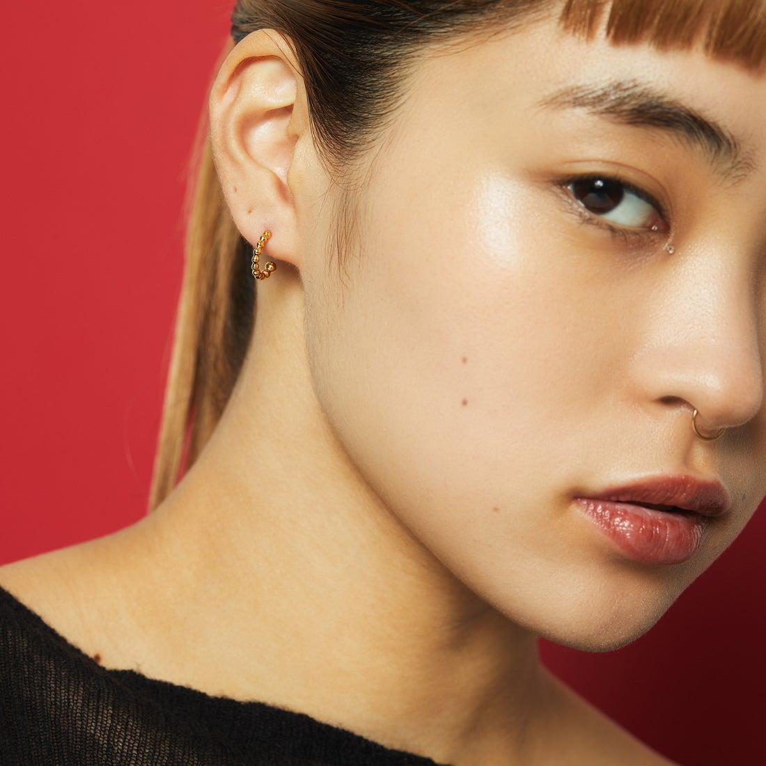 Baqless [バックレス] エンブレイス バブル ゴールド ピアス [HP-BB-YG] GOLD