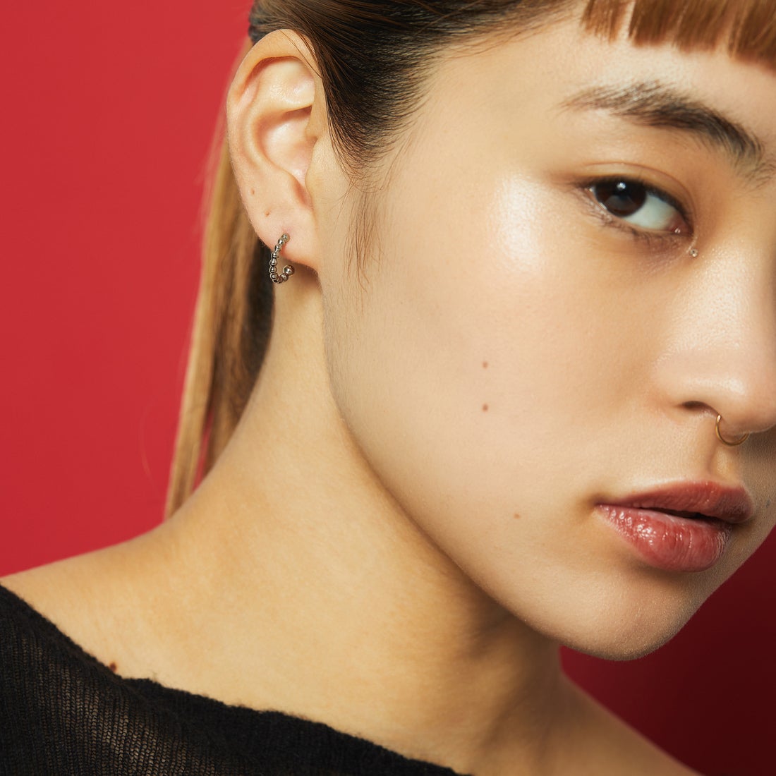 Baqless [バックレス] エンブレイス バブル シルバー ピアス [HP-BB-SV] SILVER