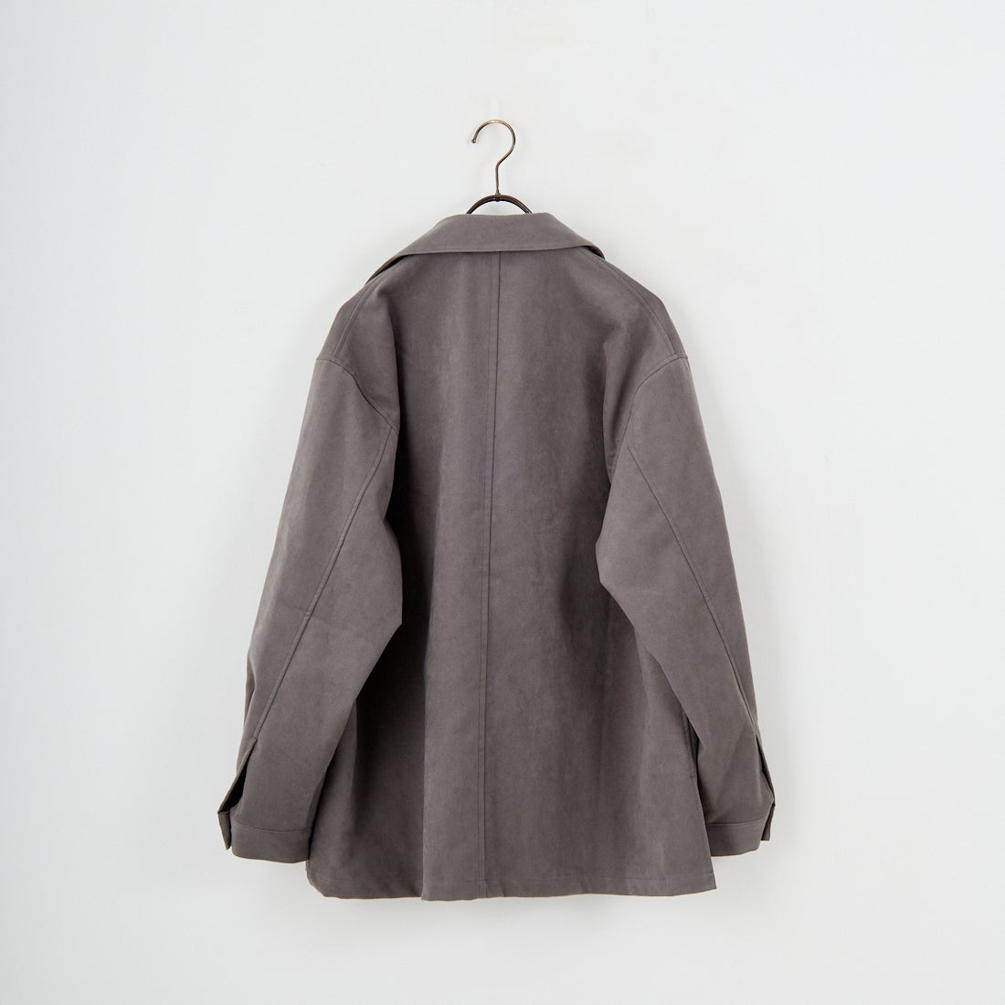 STILL BY HAND [スティルバイハンド] シンセティックレザーオーバーシャツ [BL06253] GREY