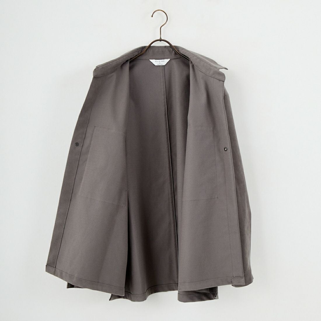 STILL BY HAND [スティルバイハンド] シンセティックレザーオーバーシャツ [BL06253] GREY