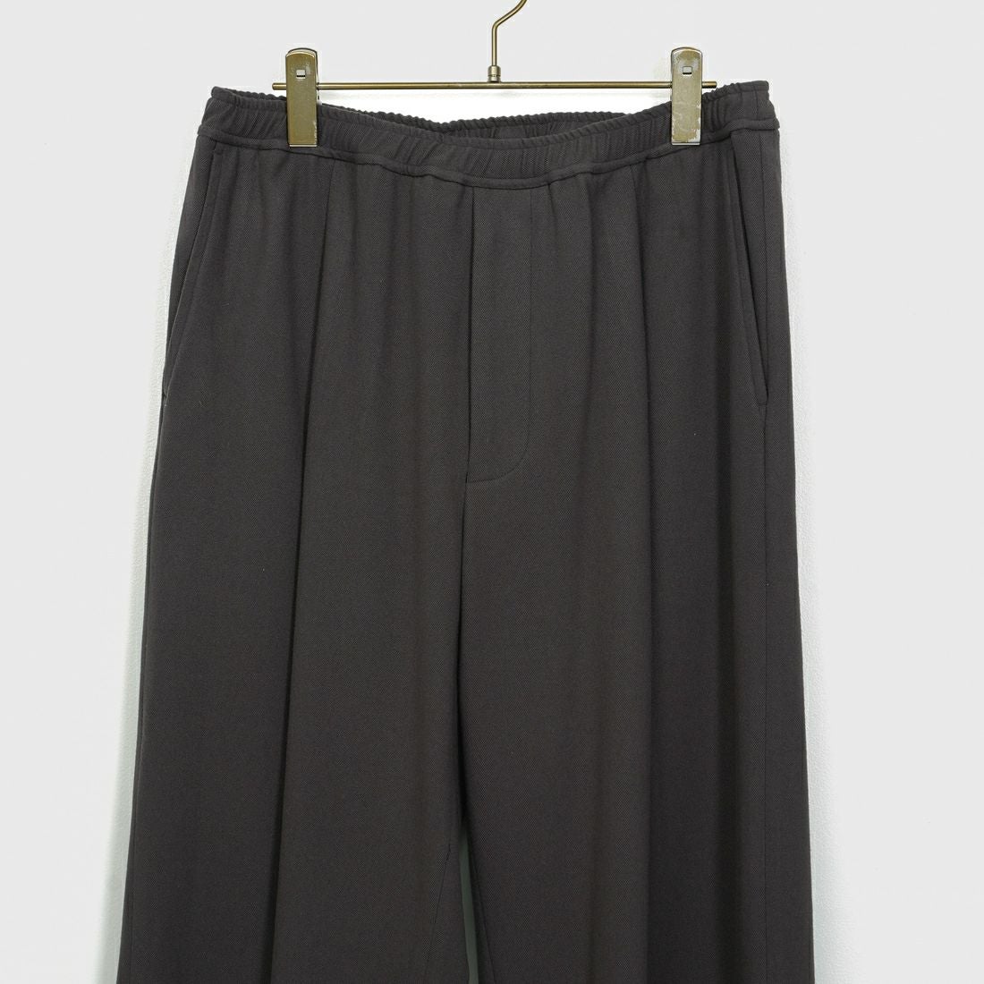 Noir Fabrik [ヌワールファブリック] ソフトフランネル ミニマルワイドスラックス [NF-254-081] BROWN