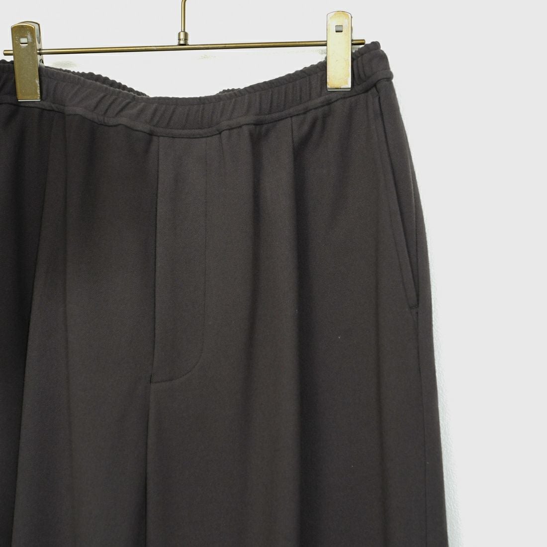 Noir Fabrik [ヌワールファブリック] ソフトフランネル ミニマルワイドスラックス [NF-254-081] BROWN