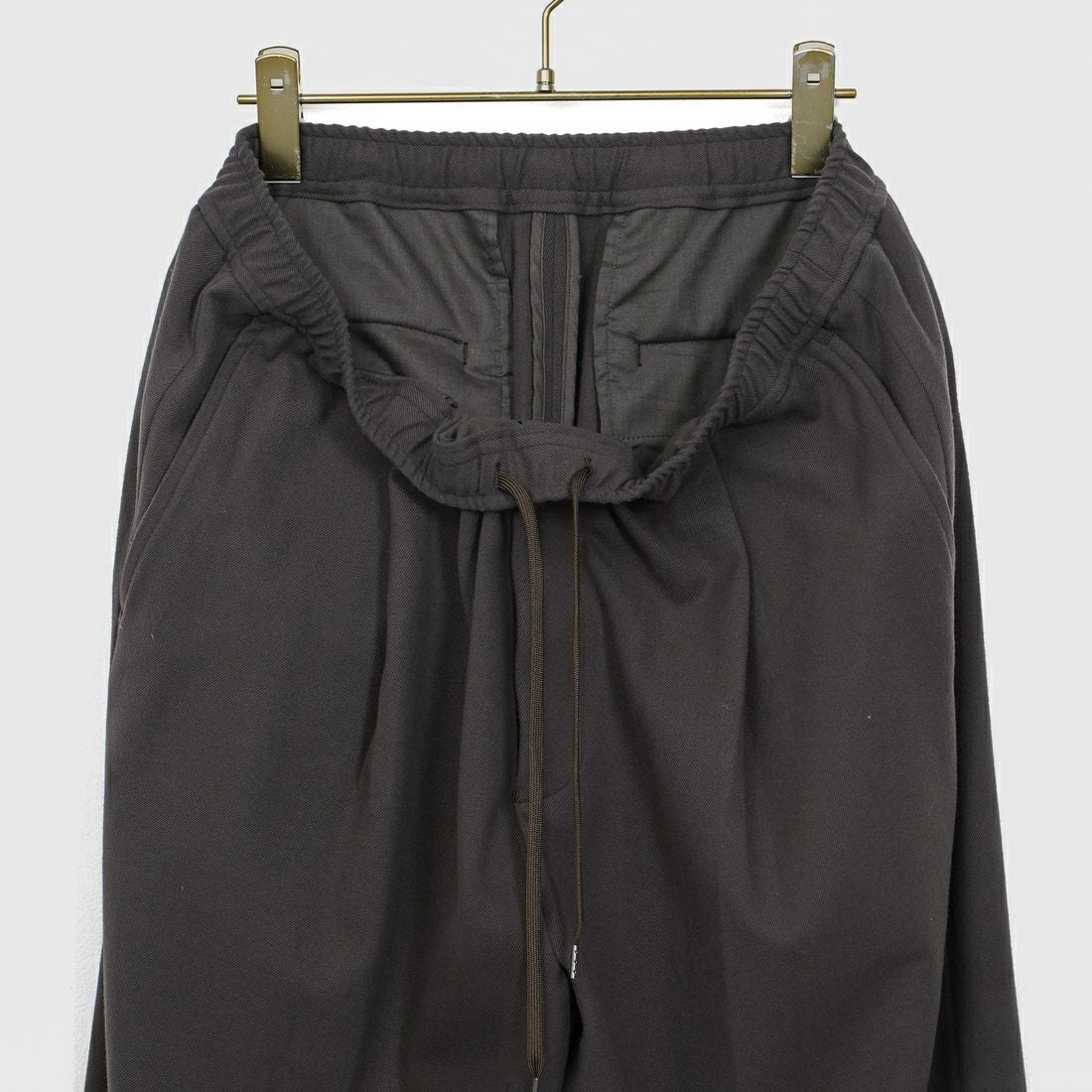 Noir Fabrik [ヌワールファブリック] ソフトフランネル ミニマルワイドスラックス [NF-254-081] BROWN