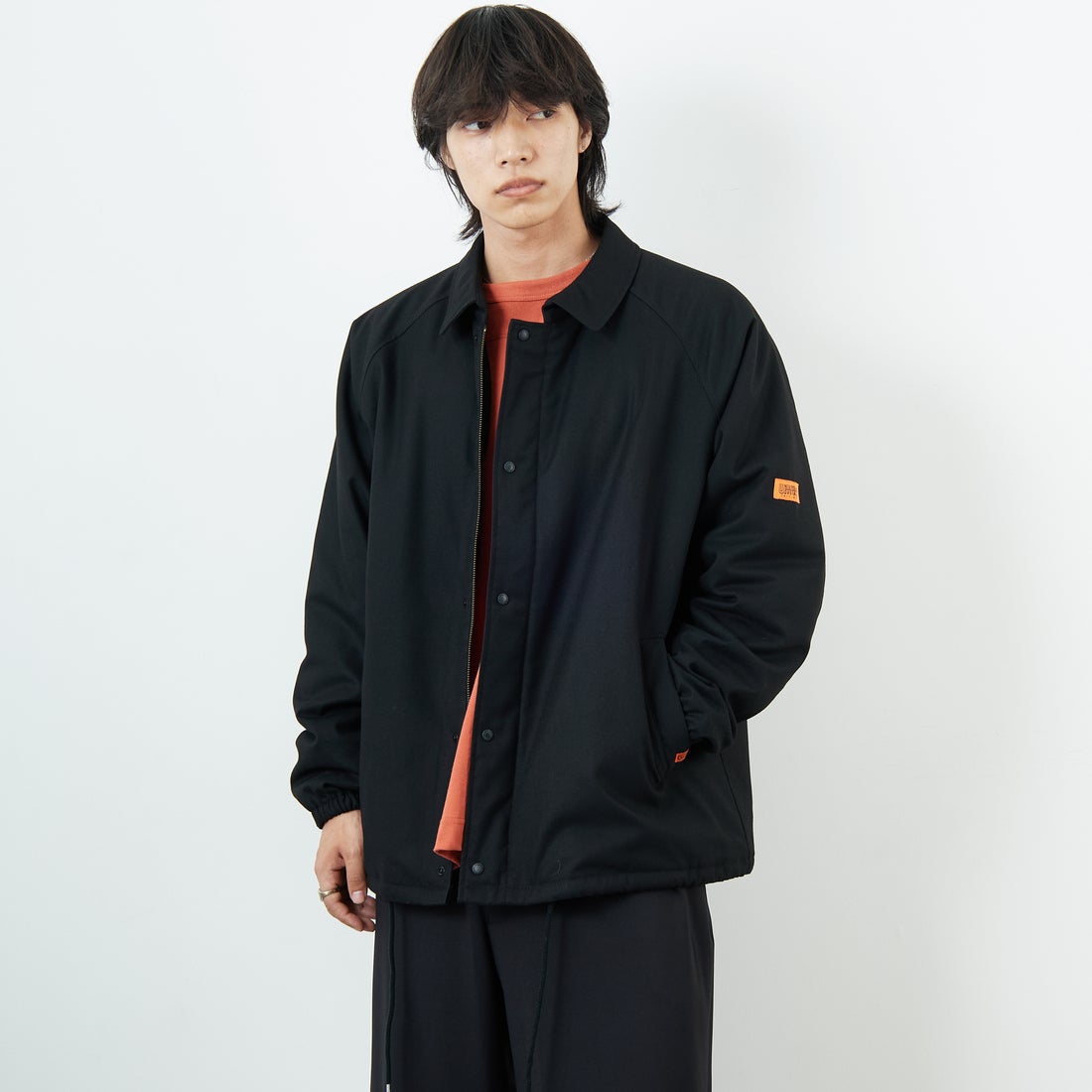 BLACK&&モデル身長：179cm 着用サイズ：L&&