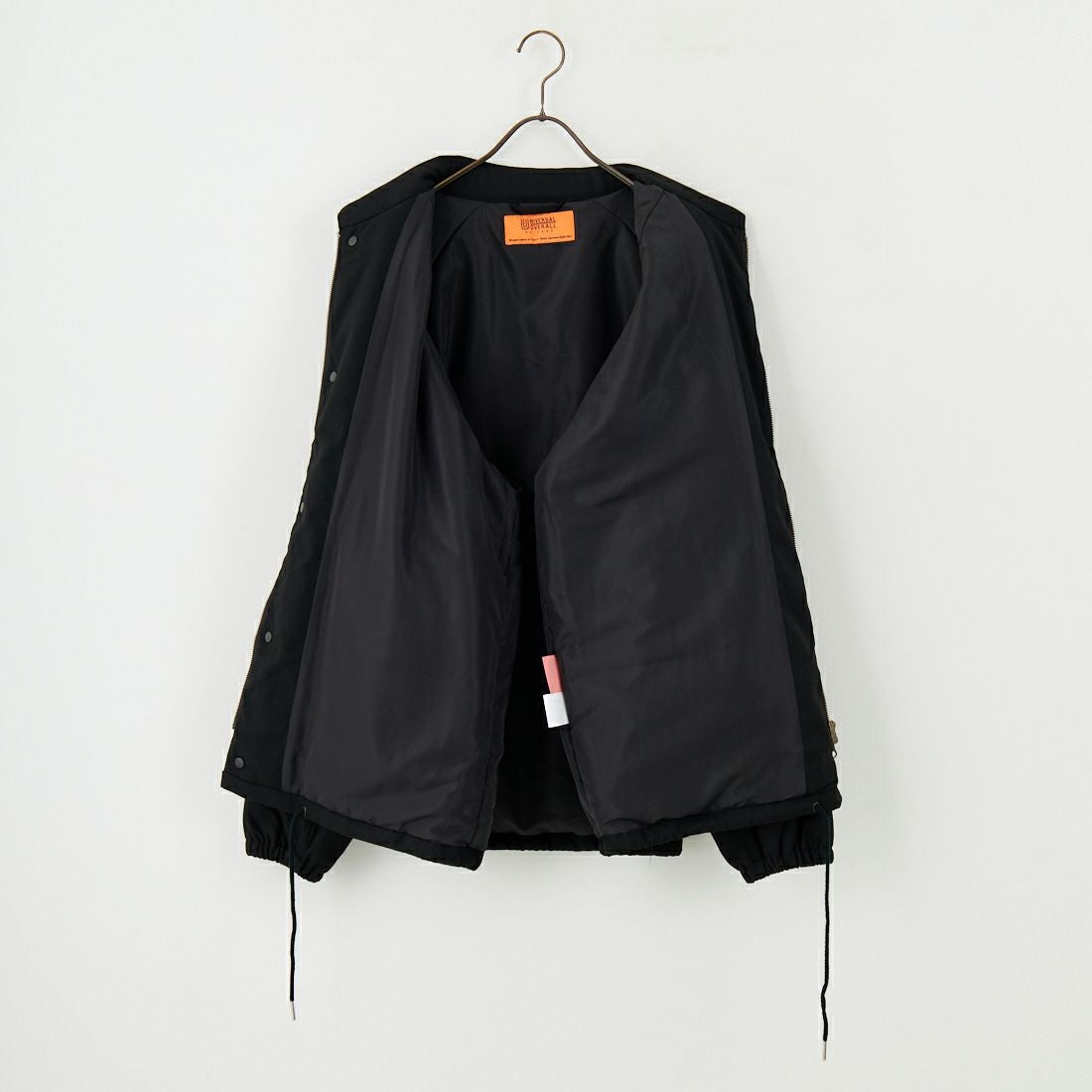 UNIVERSAL OVERALL [ユニバーサルオーバーオール] 別注 中綿入りコーチジャケット [U2531422IN-JF] BLACK