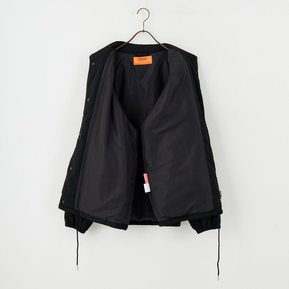 UNIVERSAL OVERALL [ユニバーサルオーバーオール] 別注 中綿入りコーチジャケット [U2531422IN-JF] BLACK