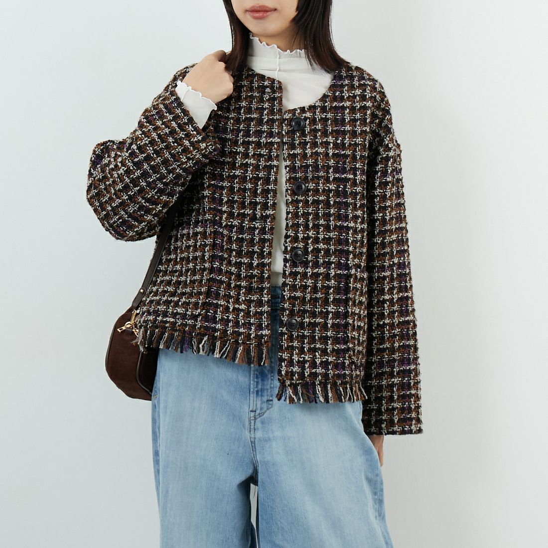 840 BLACK&&モデル身長：162cm 着用サイズ：F&&