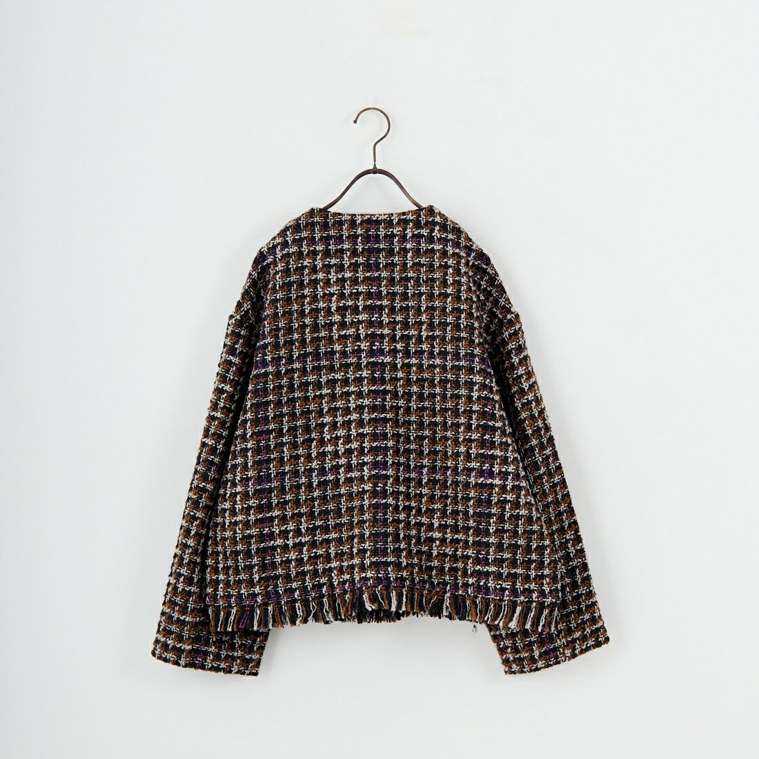 Jeans Factory Clothes [ジーンズファクトリークローズ] ファンシーヤーン ツイードジャケット [LFF706] 840 BLACK