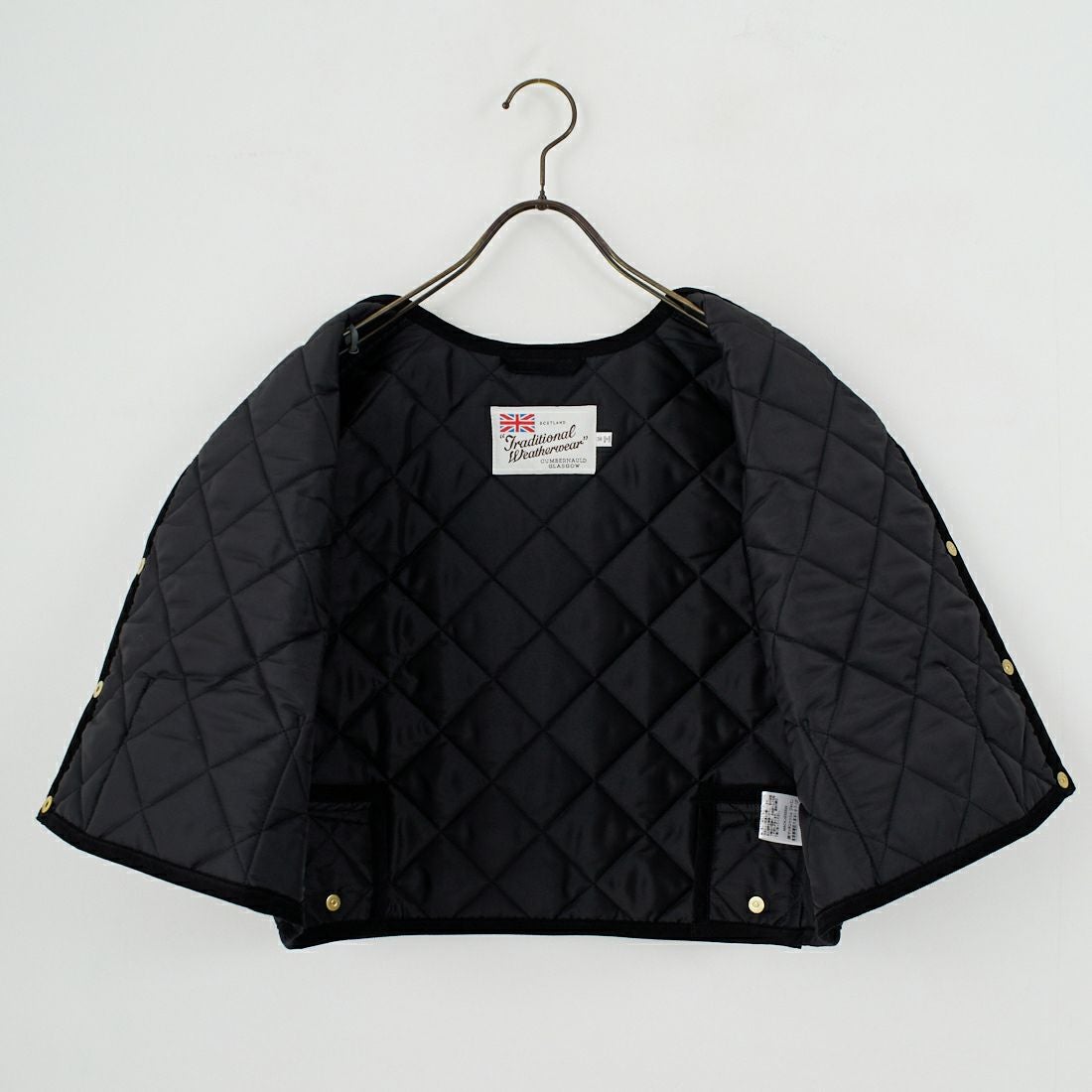 Traditional Weatherwear [トラディショナル ウェザーウェア] アークリー ジレ [L252APQVS0308AA] AA01 BK/BK