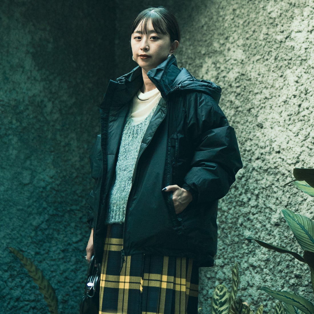 BLACK&&モデル身長：150cm 着用サイズ：S&&