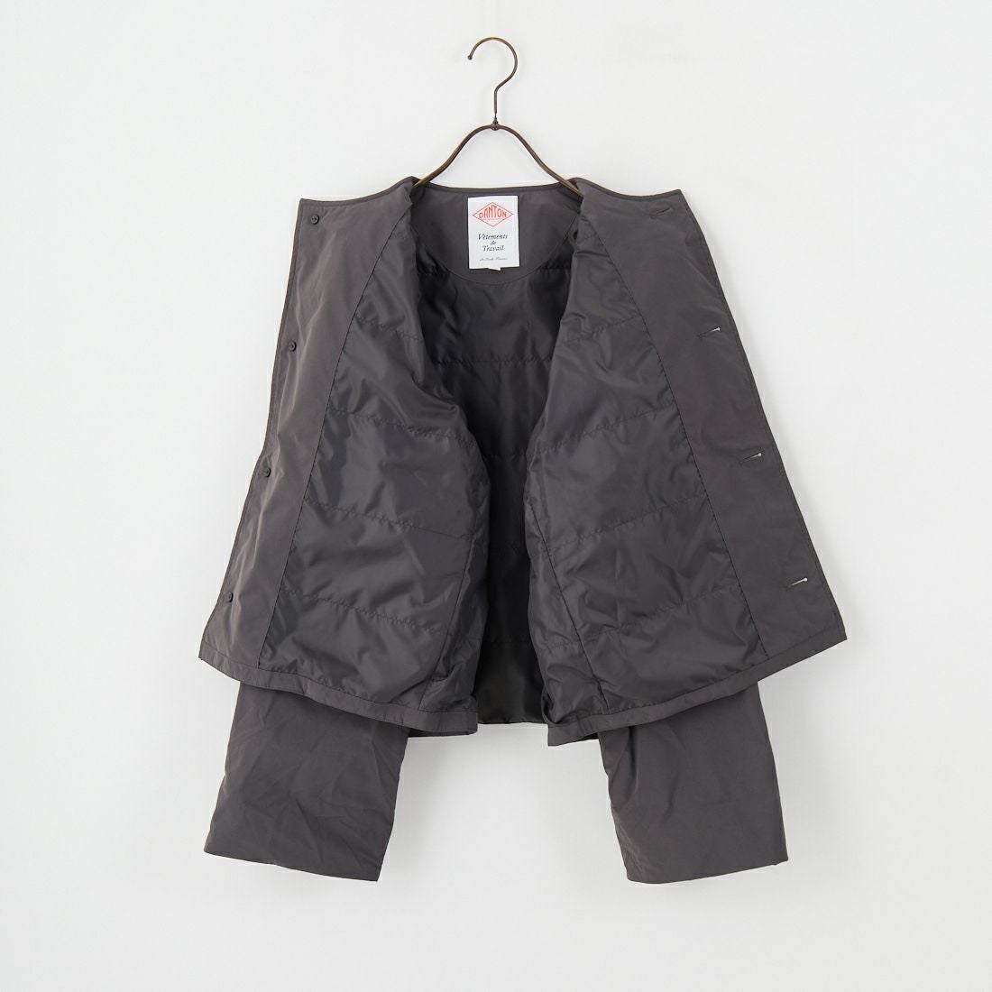 DANTON [ダントン] カラーレスワイドジャケット [DT-A0672PNT] CHARCOAL
