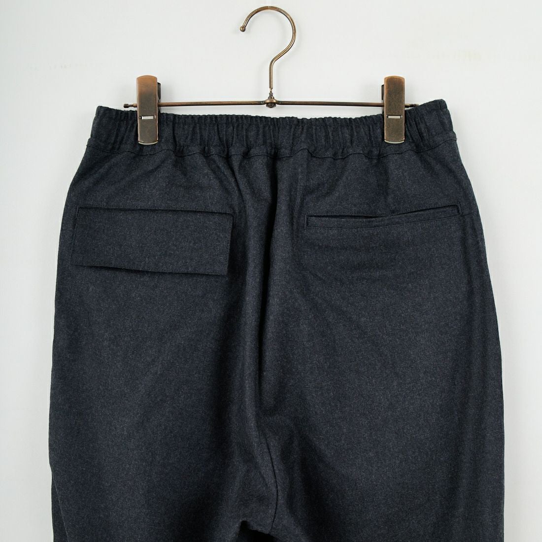STILL BY HAND [スティルバイハンド] 別注 ウールワイドスピンドルパンツ [2503JF-EX06-JF] CHARCOAL