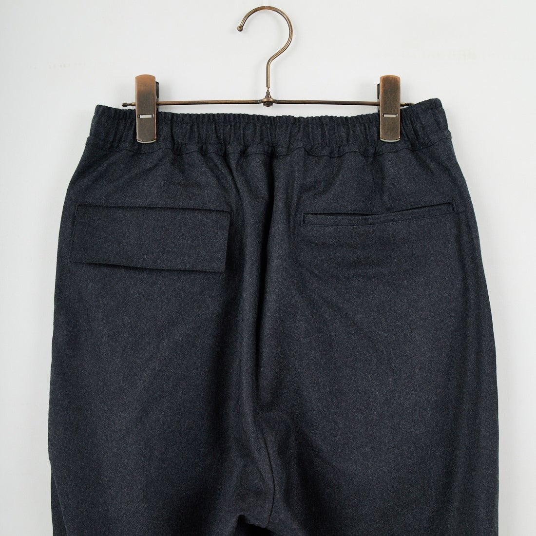 STILL BY HAND [スティルバイハンド] 別注 ウールワイドスピンドルパンツ [2503JF-EX06-JF] CHARCOAL