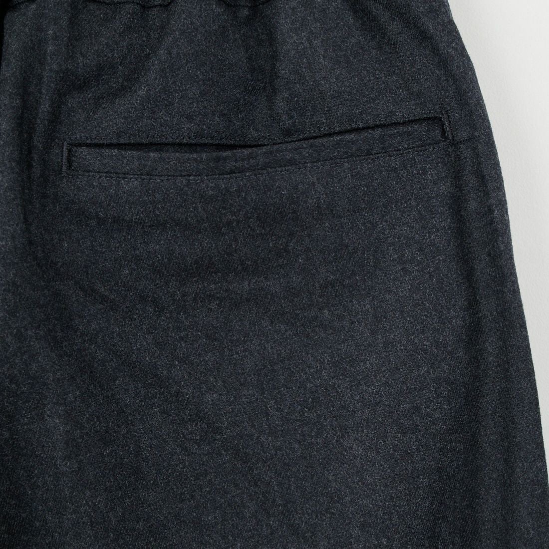 STILL BY HAND [スティルバイハンド] 別注 ウールワイドスピンドルパンツ [2503JF-EX06-JF] CHARCOAL