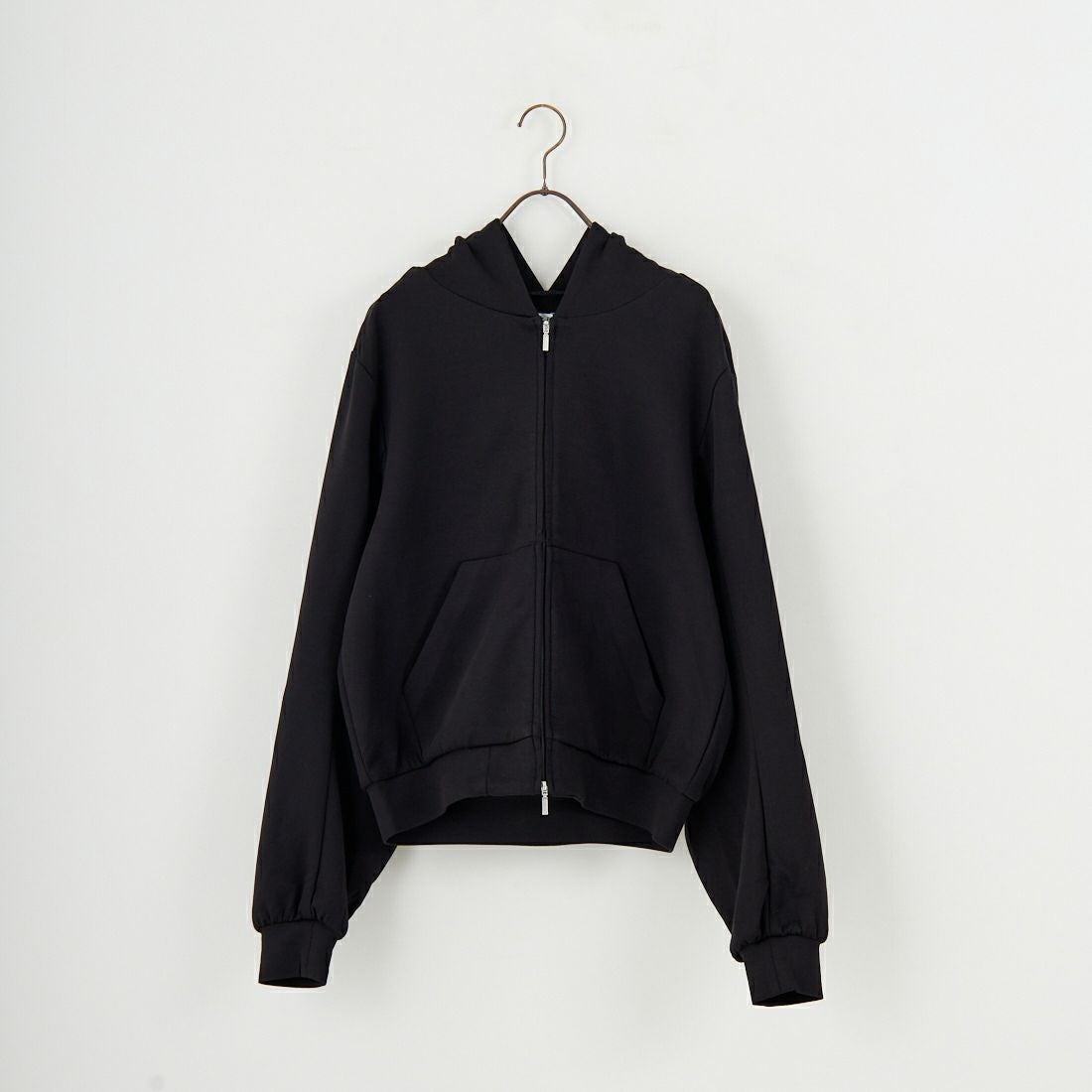 Noir Fabrik [ヌワールファブリック] コットンダンボールジップフーディ [653711] BLACK