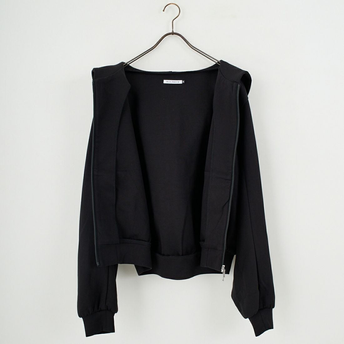 Noir Fabrik [ヌワールファブリック] コットンダンボールジップフーディ [653711] BLACK