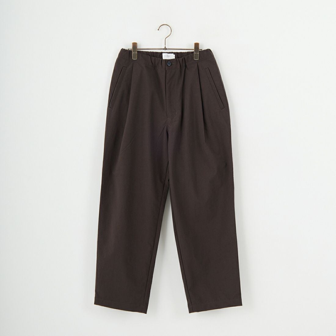 STILL BY HAND [スティルバイハンド] 別注 ナイロンオックステーパードパンツ [2503JF-EX07-JF] BROWN