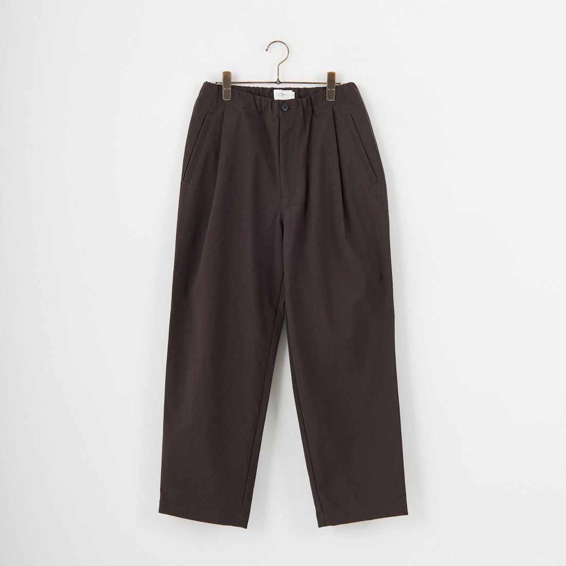 STILL BY HAND [スティルバイハンド] 別注 ナイロンオックステーパードパンツ [2503JF-EX07-JF] BROWN
