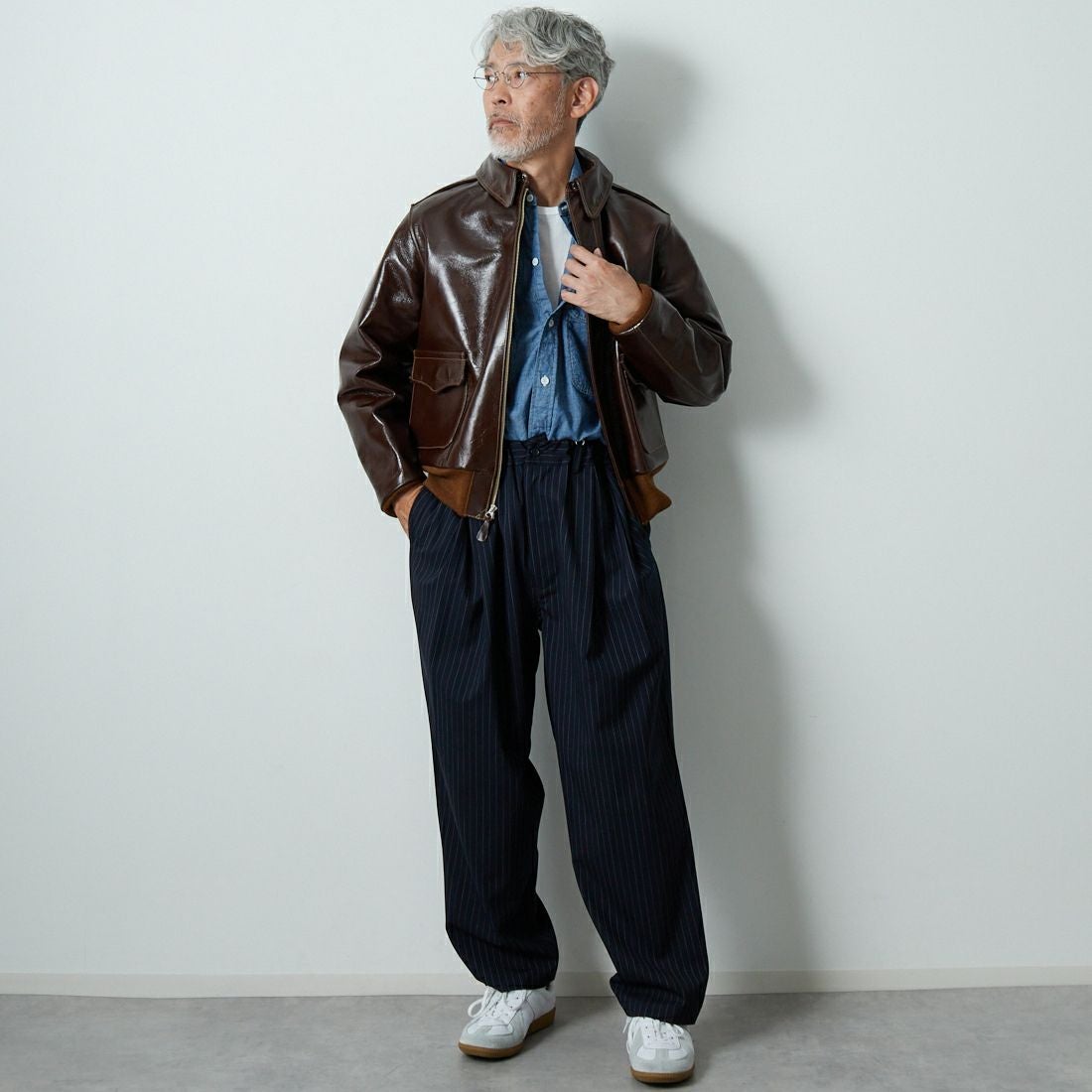 STILL BY HAND [スティルバイハンド] 別注 ウールツータックパンツ