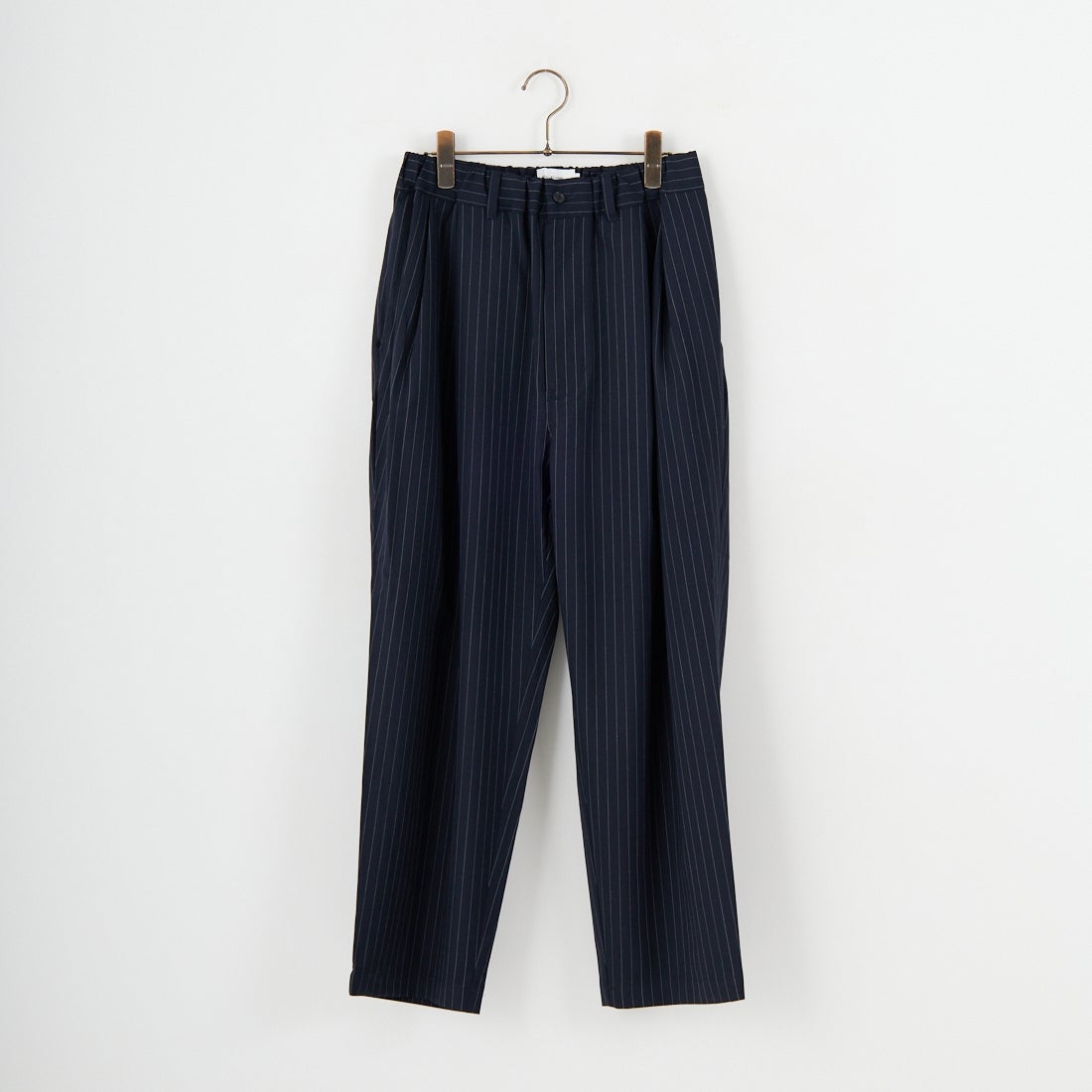 STILL BY HAND [スティルバイハンド] 別注 ウールツータックパンツ [2503JF-EX08-JF] NAVY ST