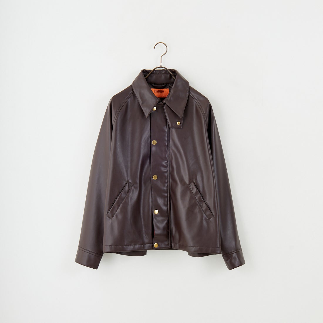 UNIVERSAL OVERALL [ユニバーサルオーバーオール] 別注 オーバーサイズ レザージャケット [U2532480IN-JF] BROWN