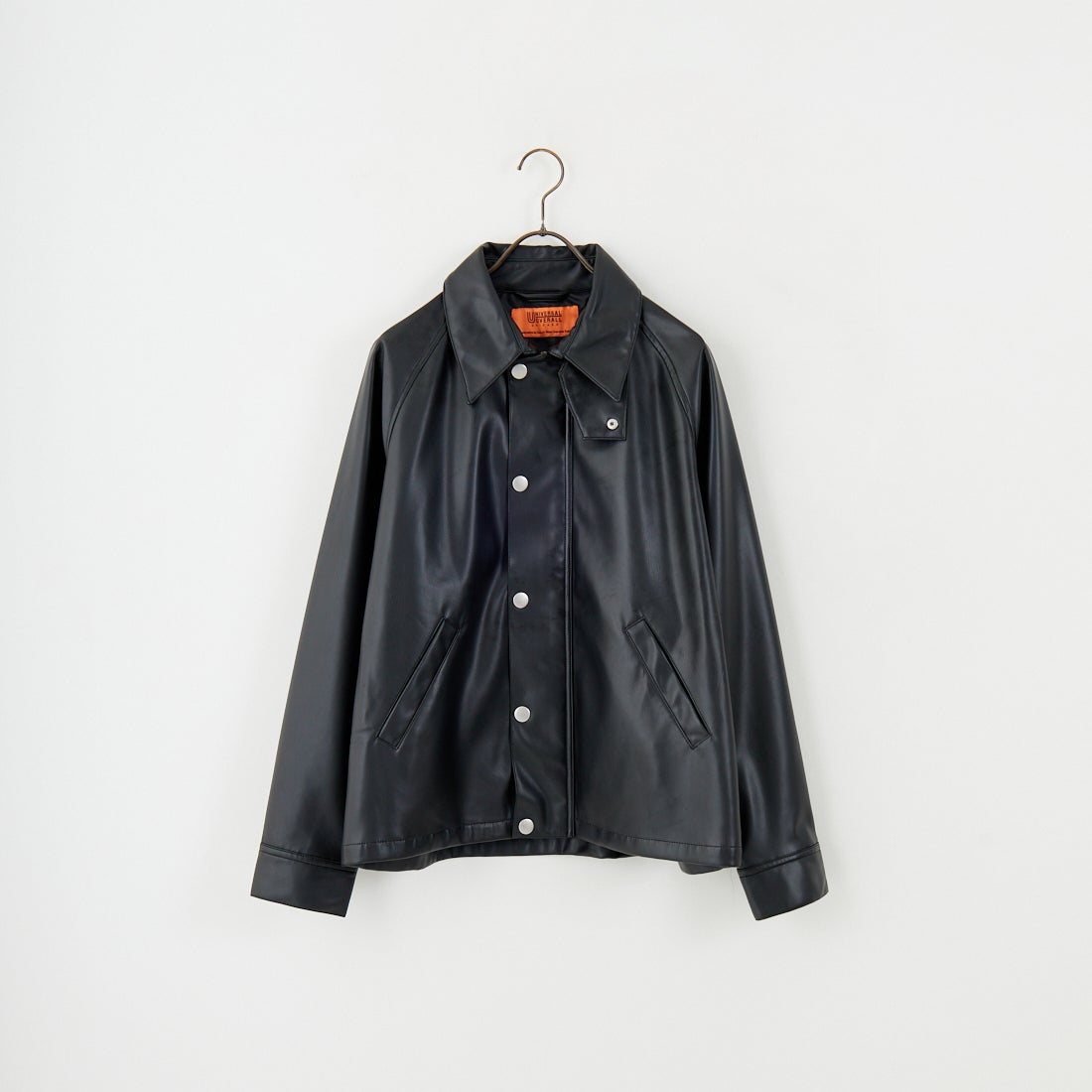 UNIVERSAL OVERALL [ユニバーサルオーバーオール] 別注 オーバーサイズ レザージャケット [U2532480IN-JF] BLACK