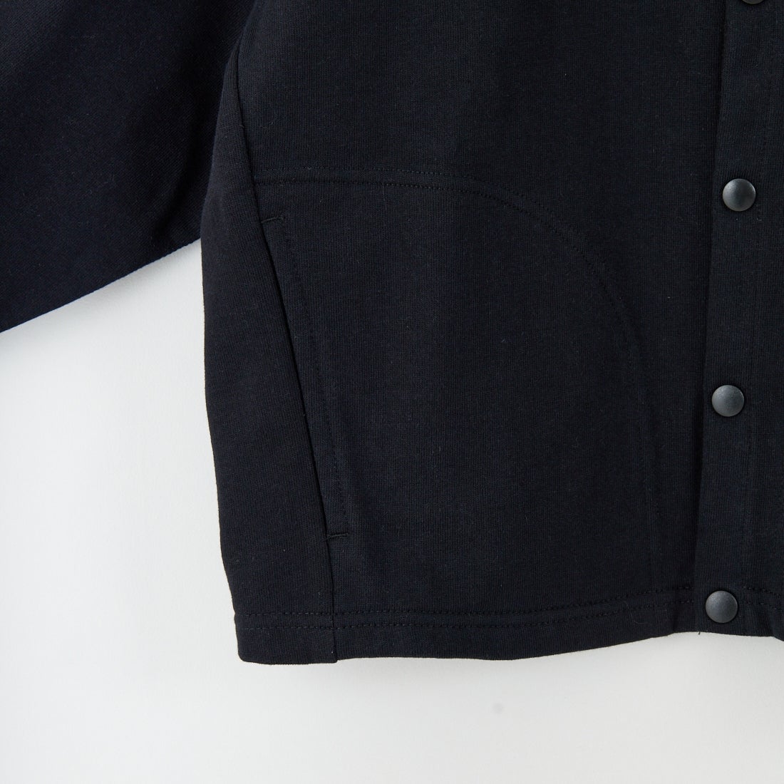 UNIVERSAL OVERALL [ユニバーサルオーバーオール] 別注 ワンポイントロゴ刺繍 スウェットカーディガン [U2532270IN-JF] BLACK