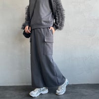 08 CHARCOA&&モデル身長：159cm 着用サイズ：F&&