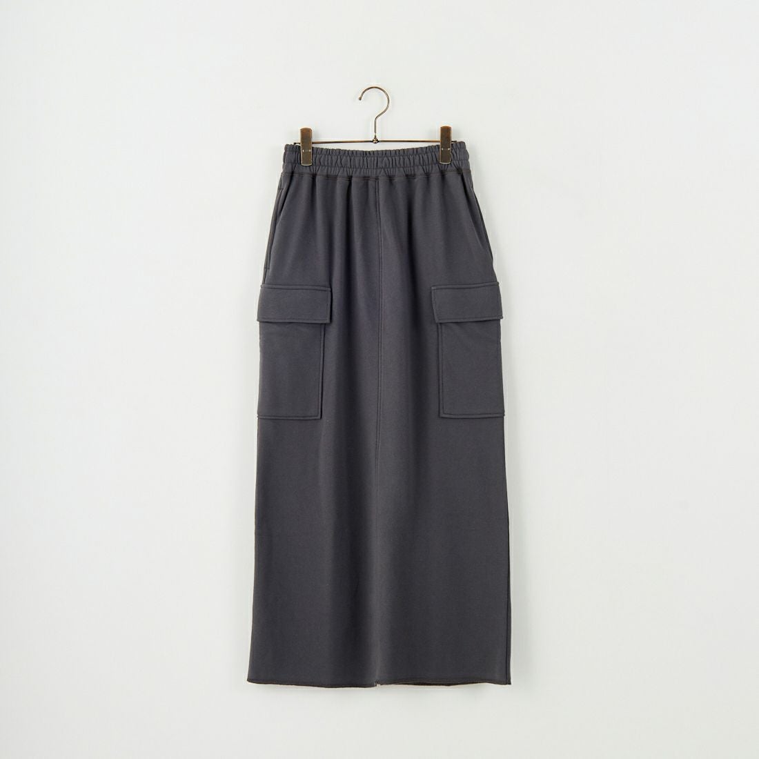 nenom [ネノム] カーゴデザイン ナローロングスウェットスカート [NE24132085] 08 CHARCOA